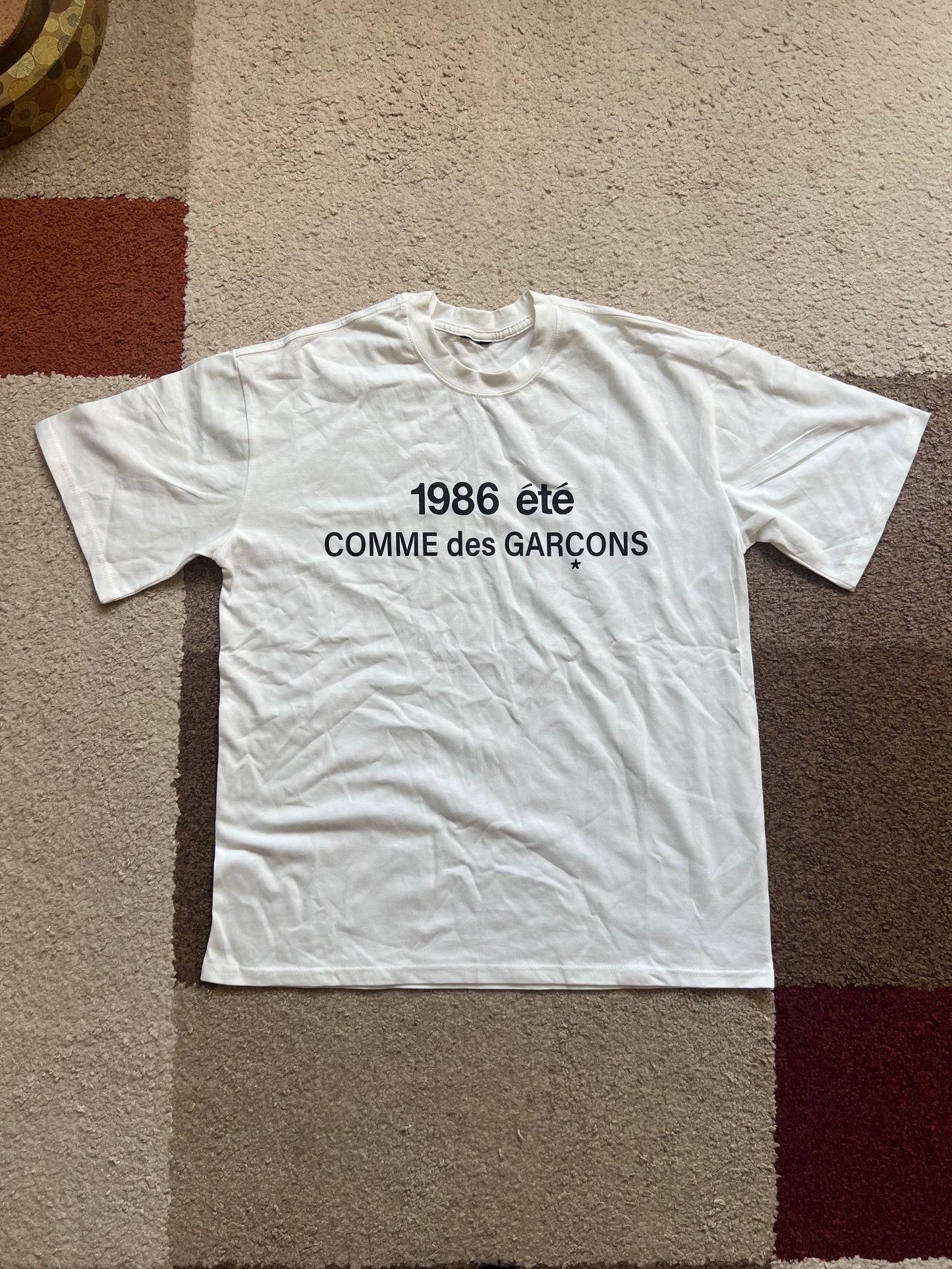 Comme Des Garcons T-Shirt "1986 ete" (L)