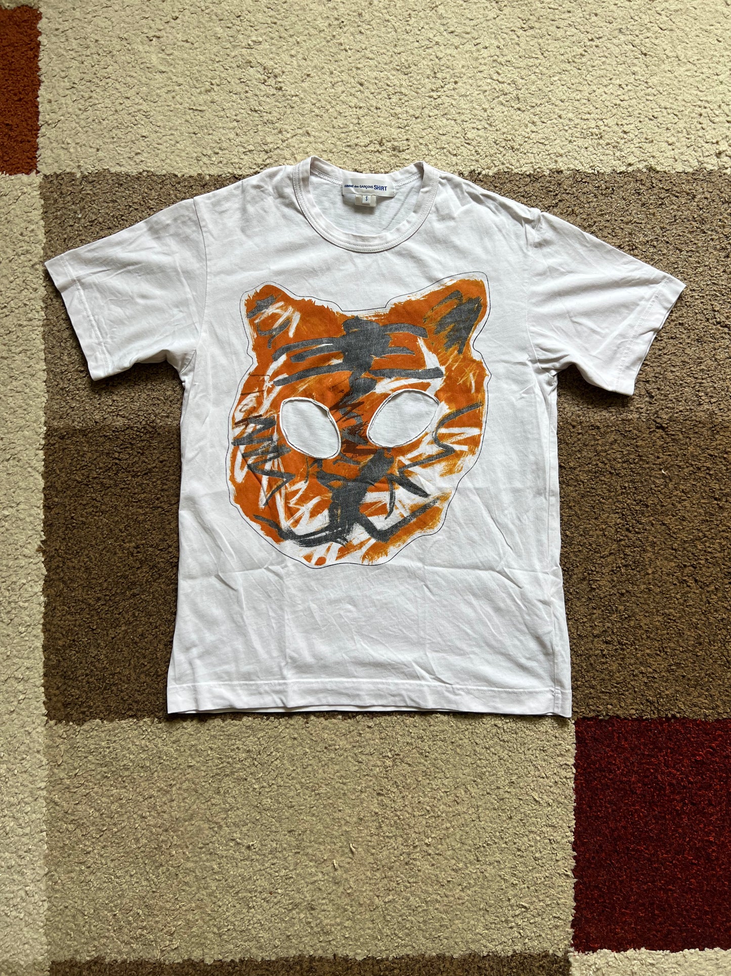 Comme Des Garcons T-Shirt "ORANGE FACE" (S)