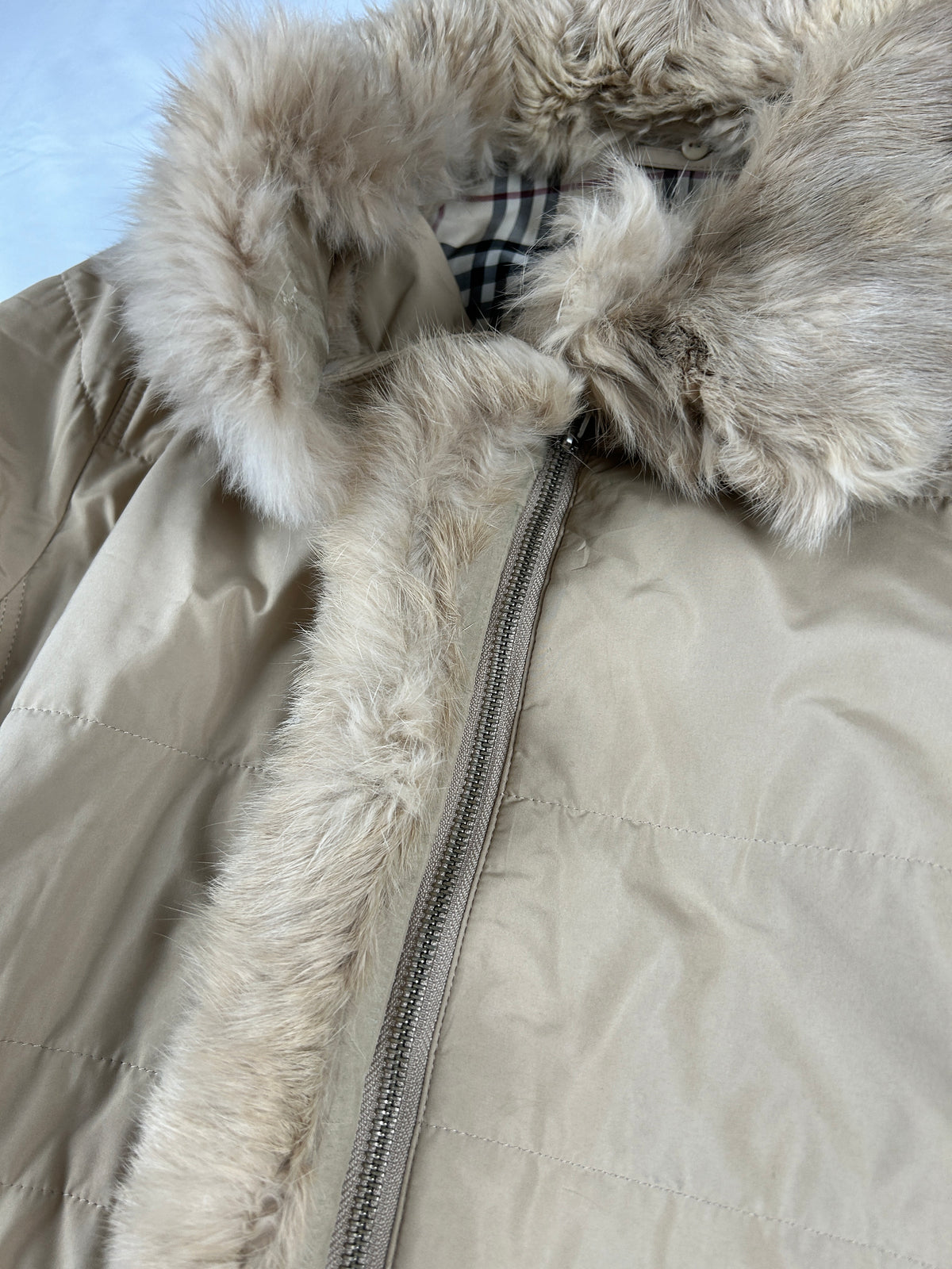 Burberry Fur Jacket (M)