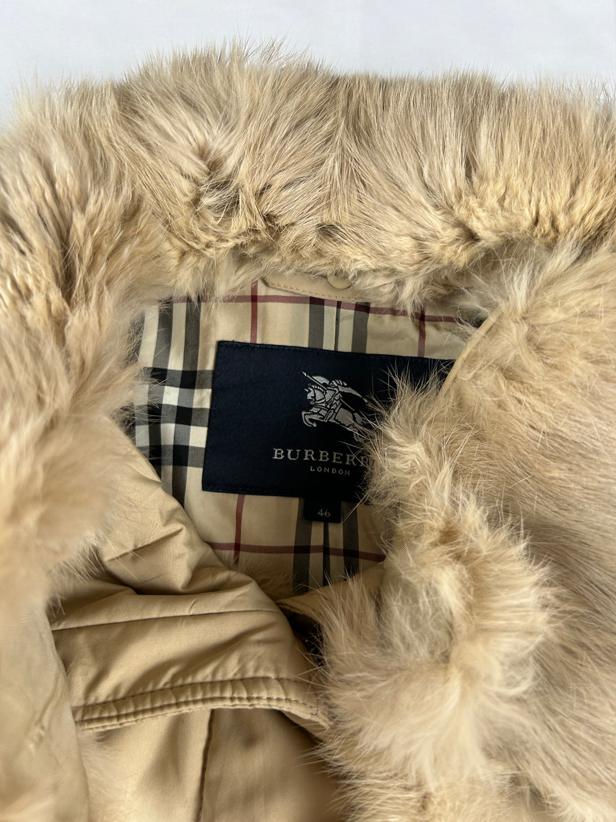 Burberry Fur Jacket (M)