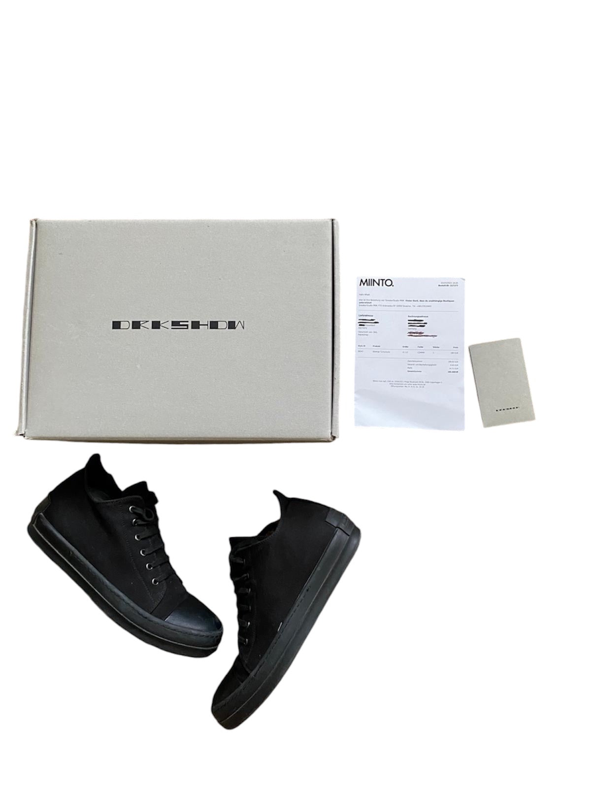 Rick Owens Ramones Low all black