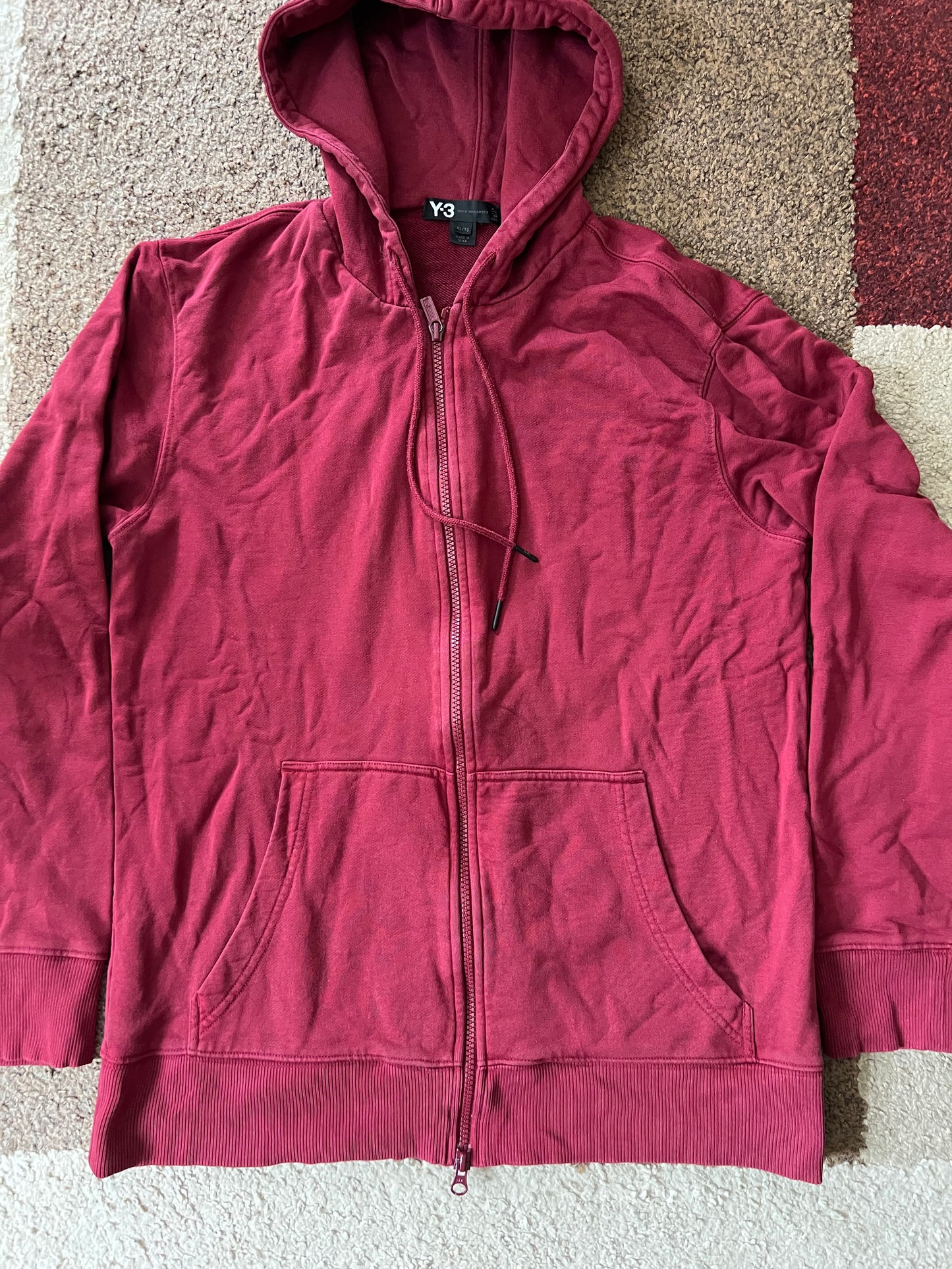 Y-3 Yohji Yamamoto Zipper Hoodie (XL)