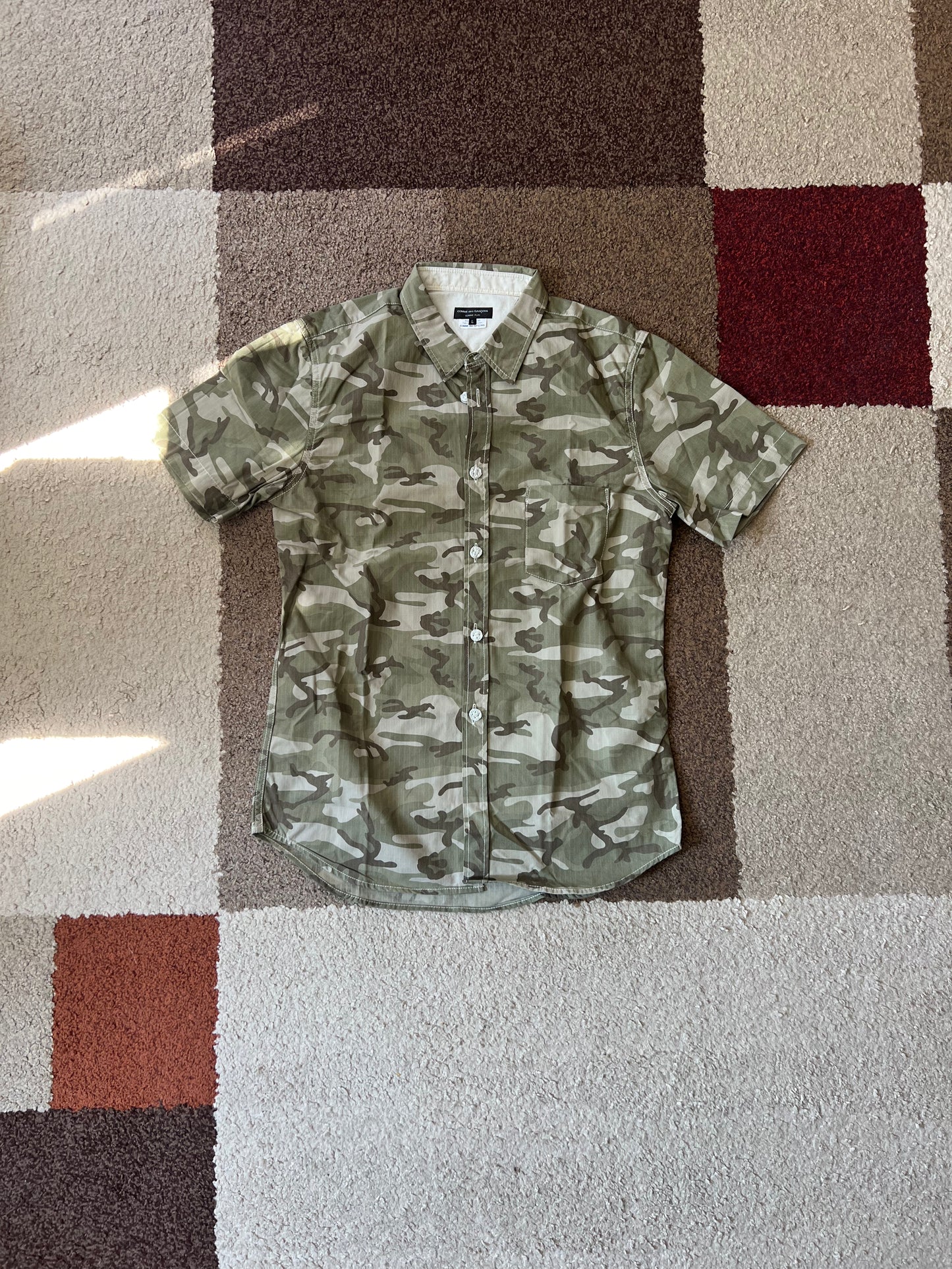 Comme Des Garcons Homme Camouflage Hemd (L)