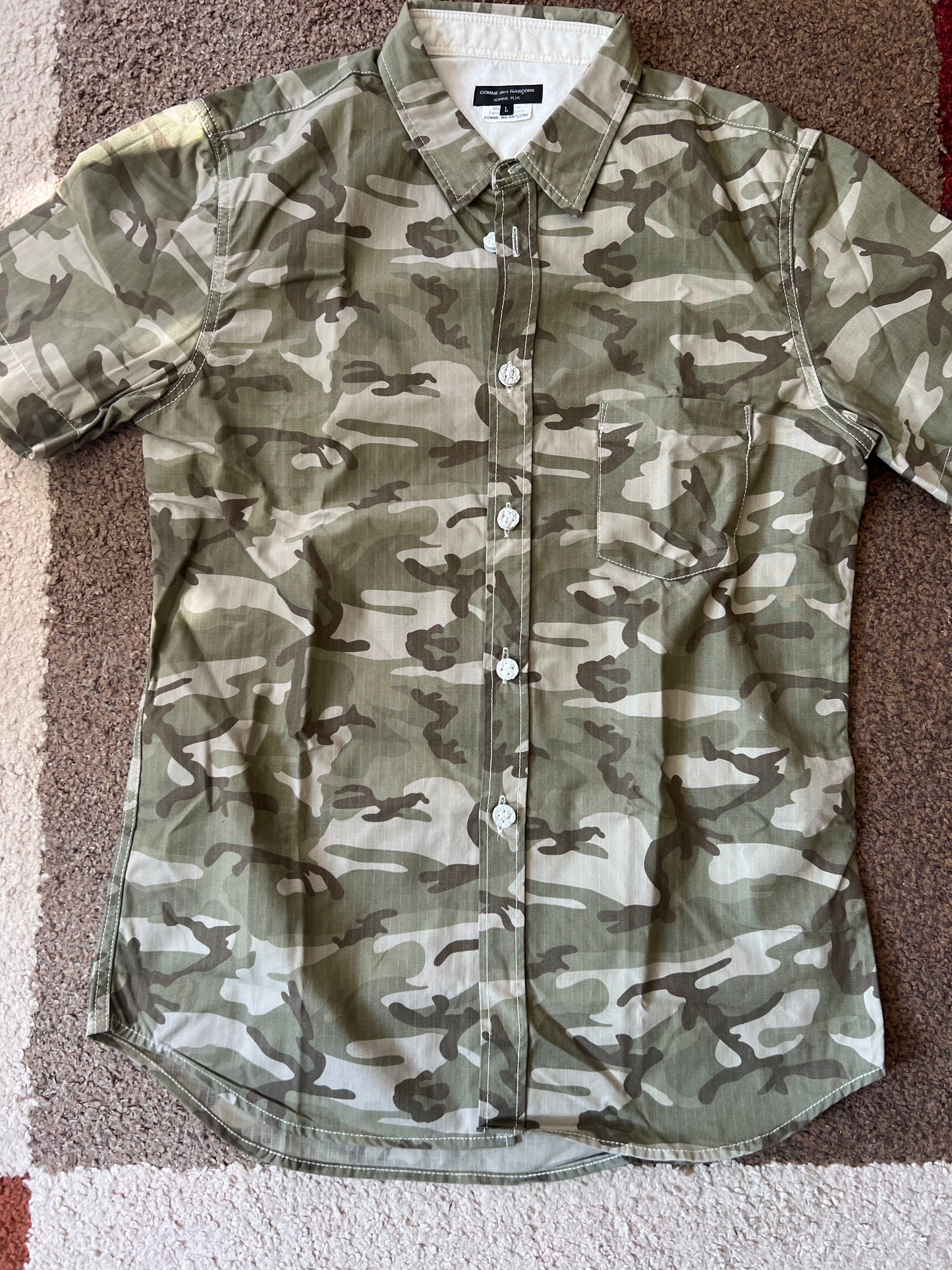 Comme Des Garcons Homme Camouflage Hemd (L)