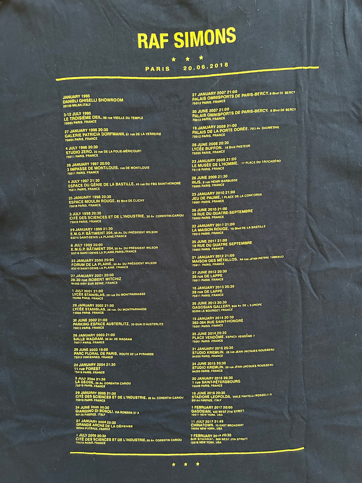 Raf Simons Modello SS18 T-Shirt (S)