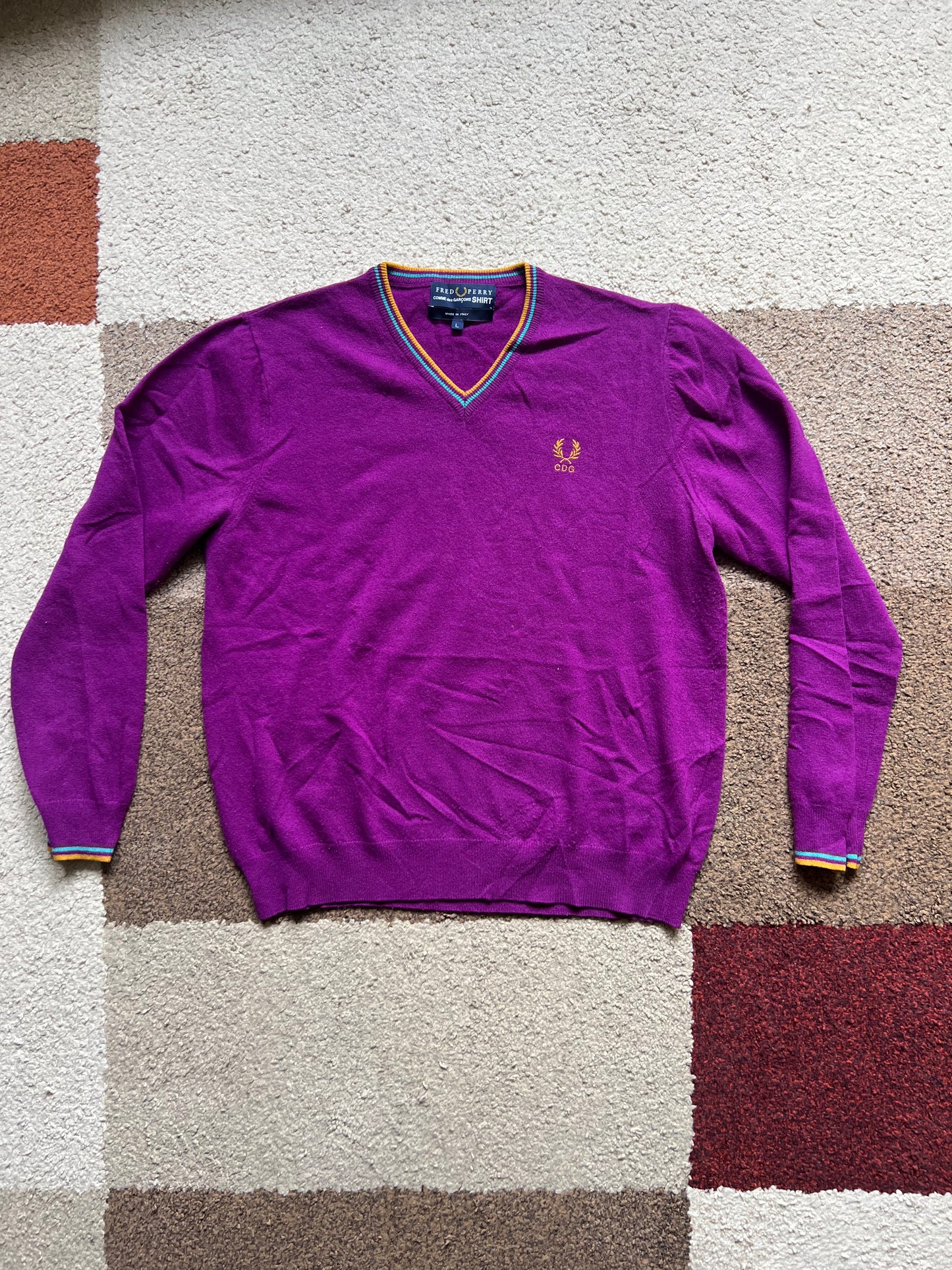 Comme Des Garcons x Fred Perry Knit Sweater (L)