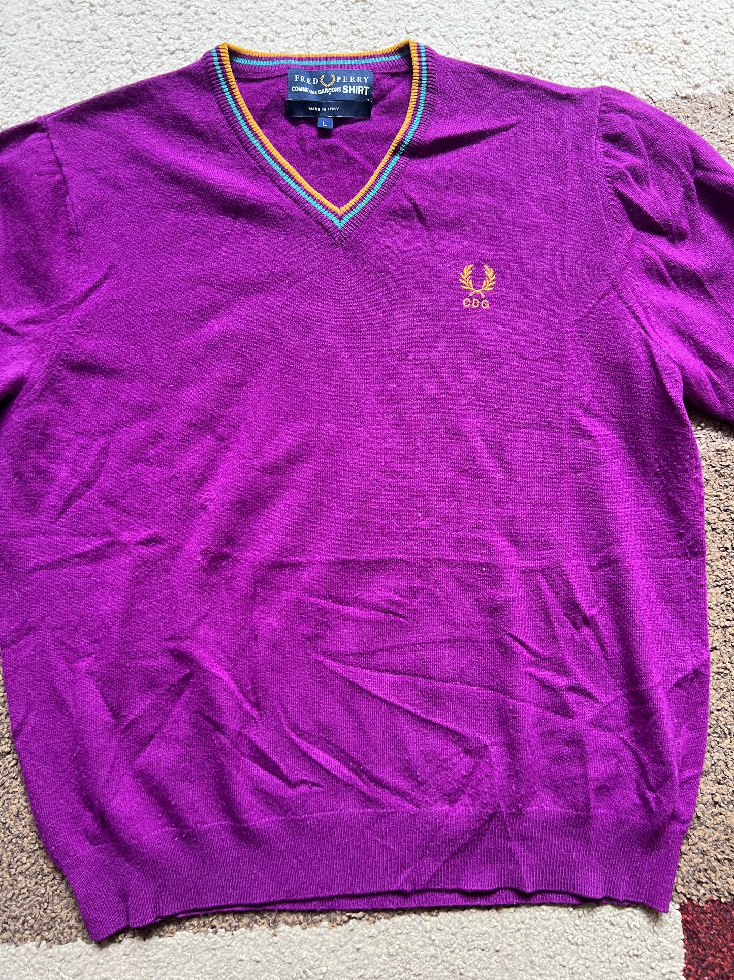 Comme Des Garcons x Fred Perry Knit Sweater (L)