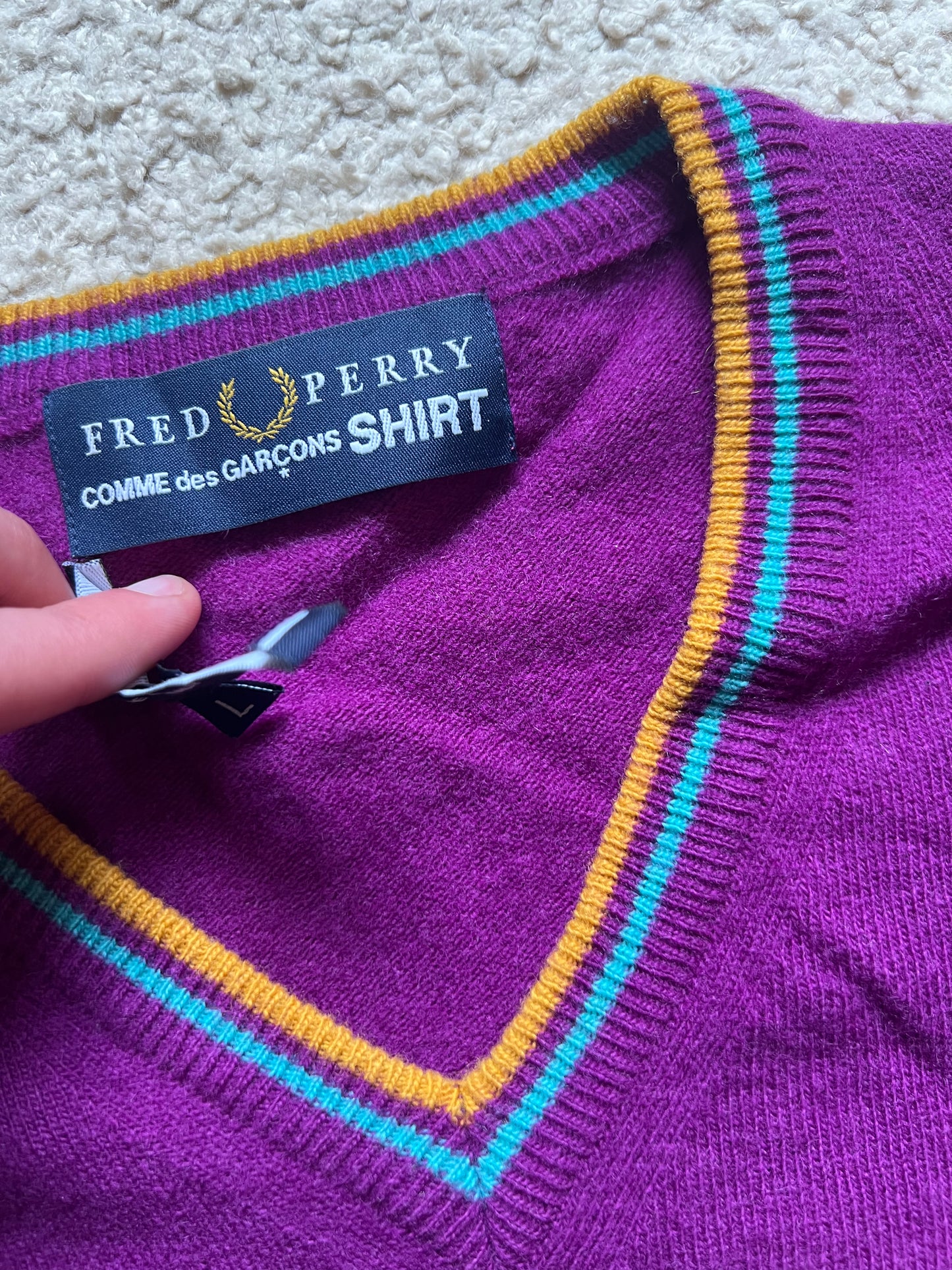 Comme Des Garcons x Fred Perry Knit Sweater (L)