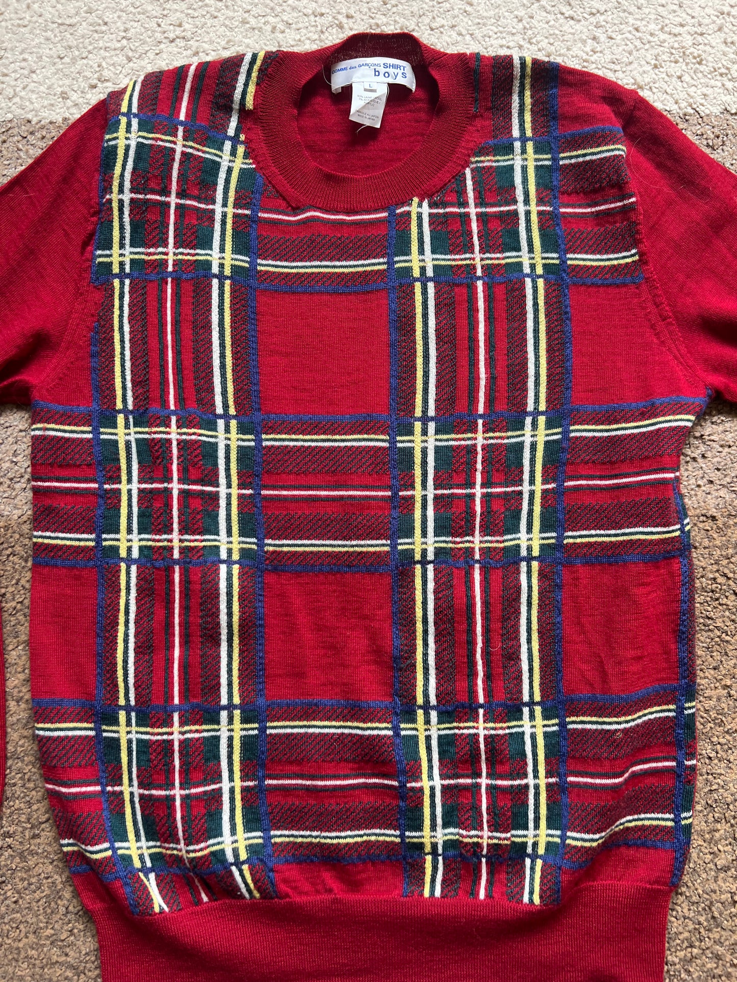 Comme Des Garcons Boys Knit Sweater (L)