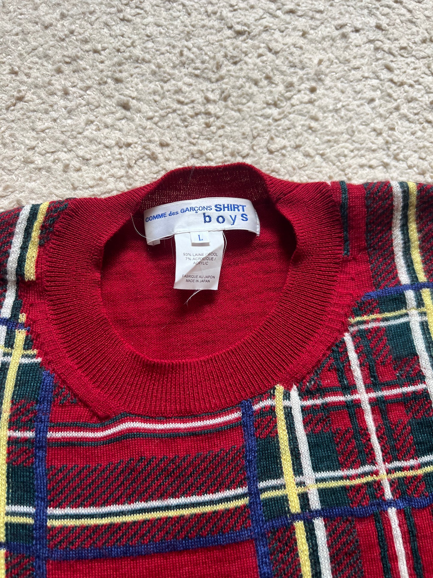 Comme Des Garcons Boys Knit Sweater (L)