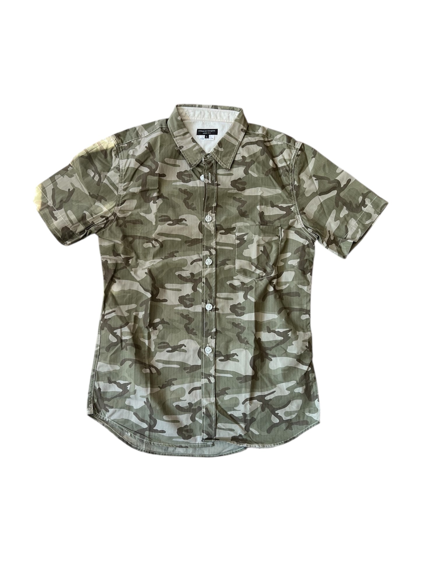 Comme Des Garcons Homme Camouflage Hemd (L)