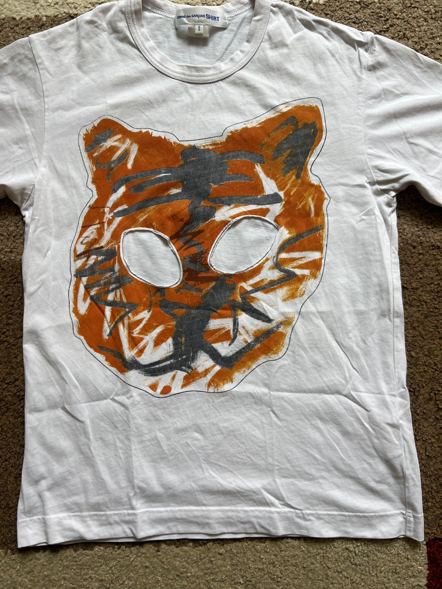 Comme Des Garcons T-Shirt "ORANGE FACE" (S)