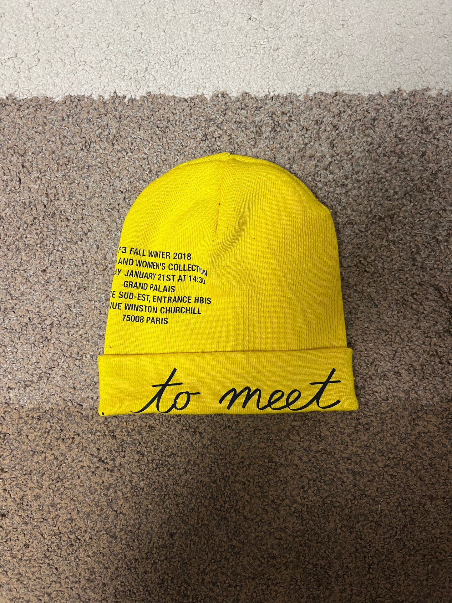 Y-3 Yohji Yamamoto Adidas Beanie