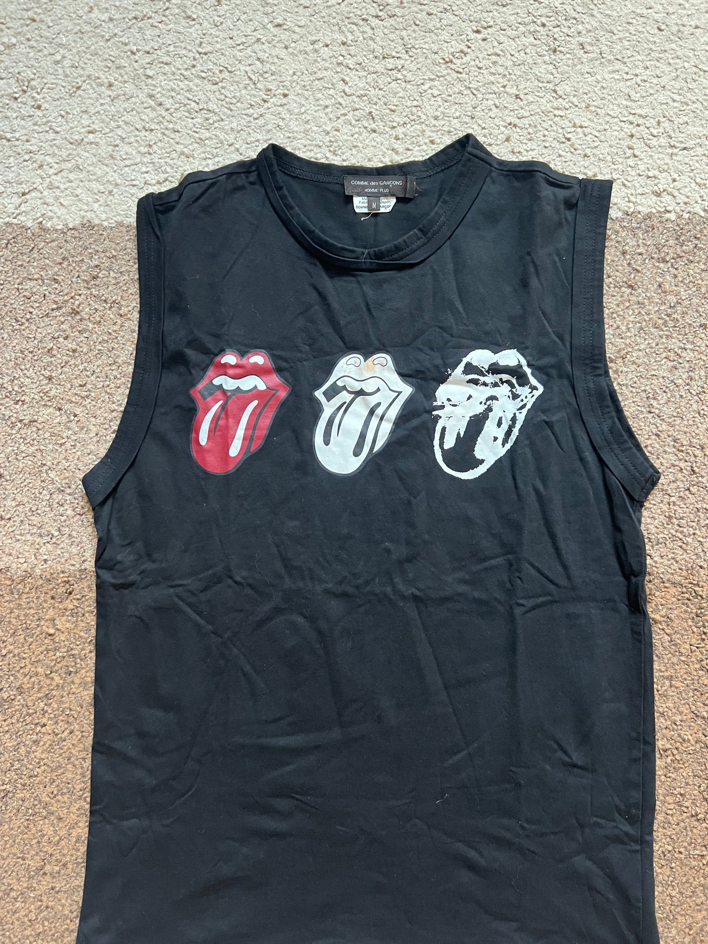 Comme Des Garcons Rolling Stones Tank Top (M)