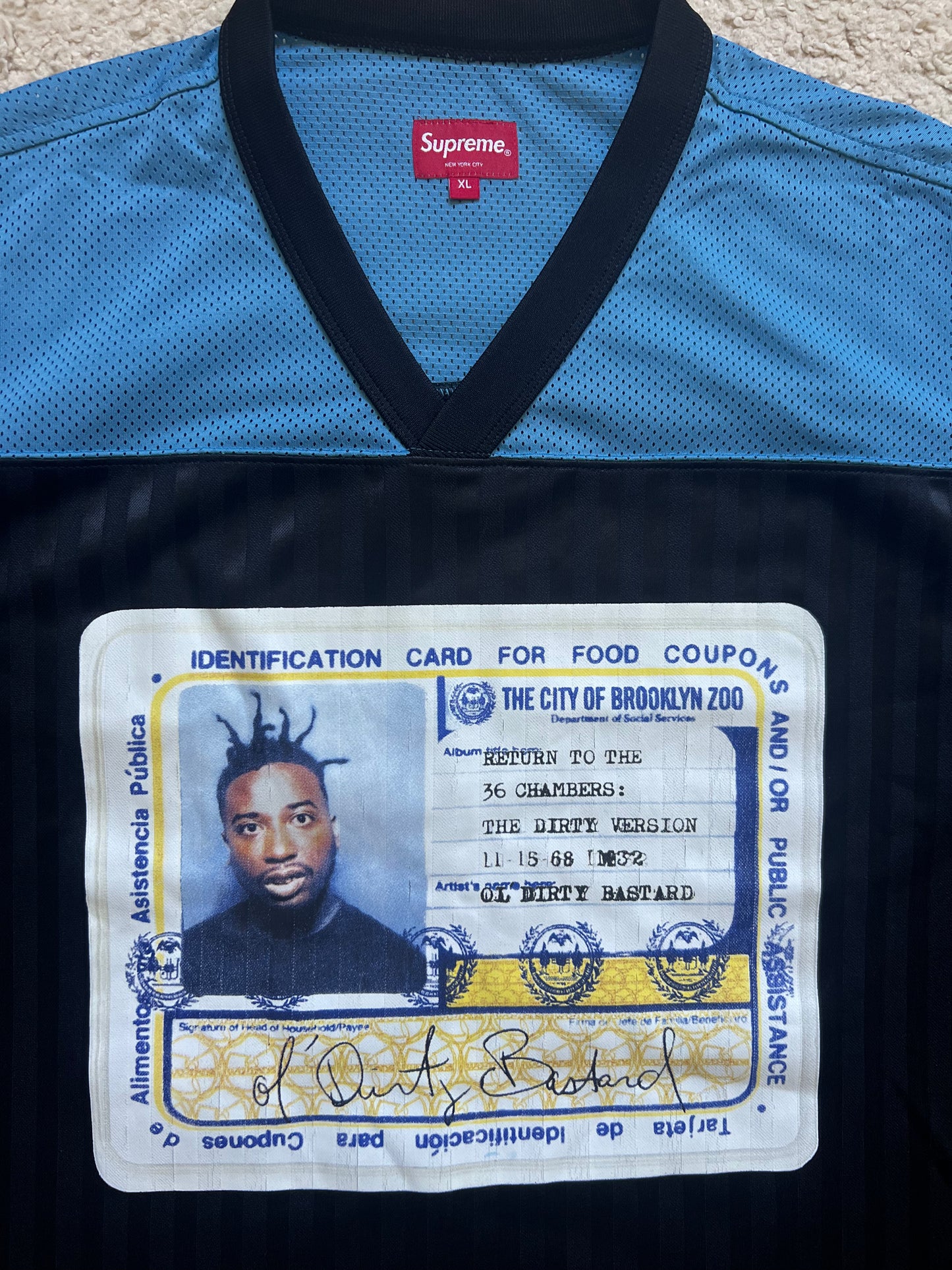 Supreme "OL' DIRTY BASTARD" Jersey (XL)