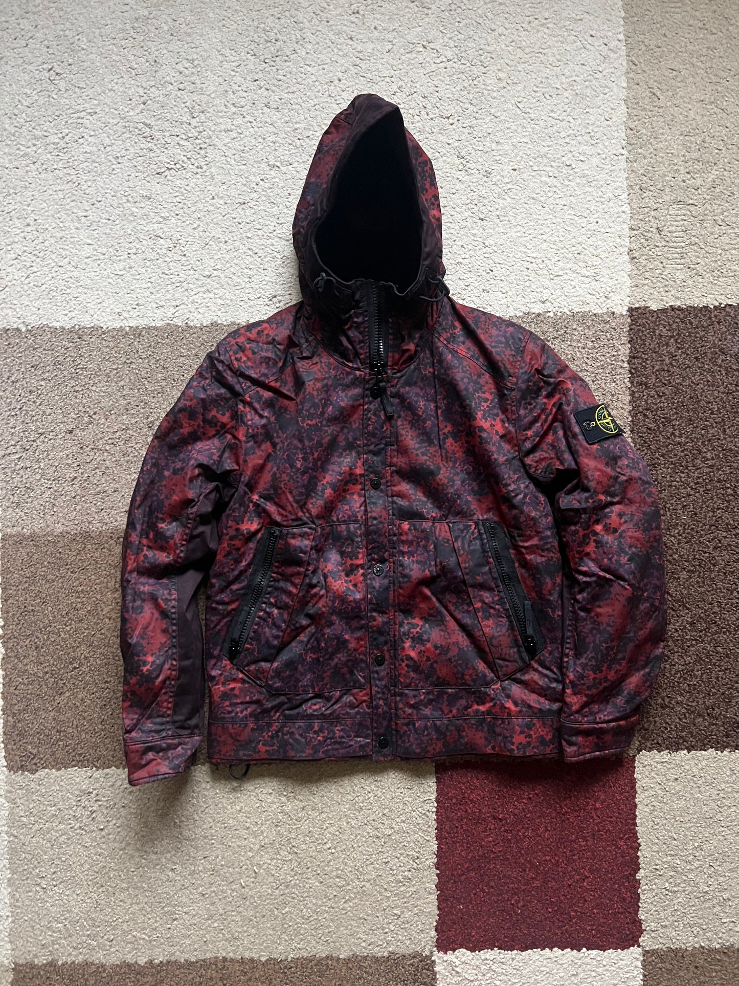 Stone Island "RASO GOMMATO CAMO" Jacket (M)