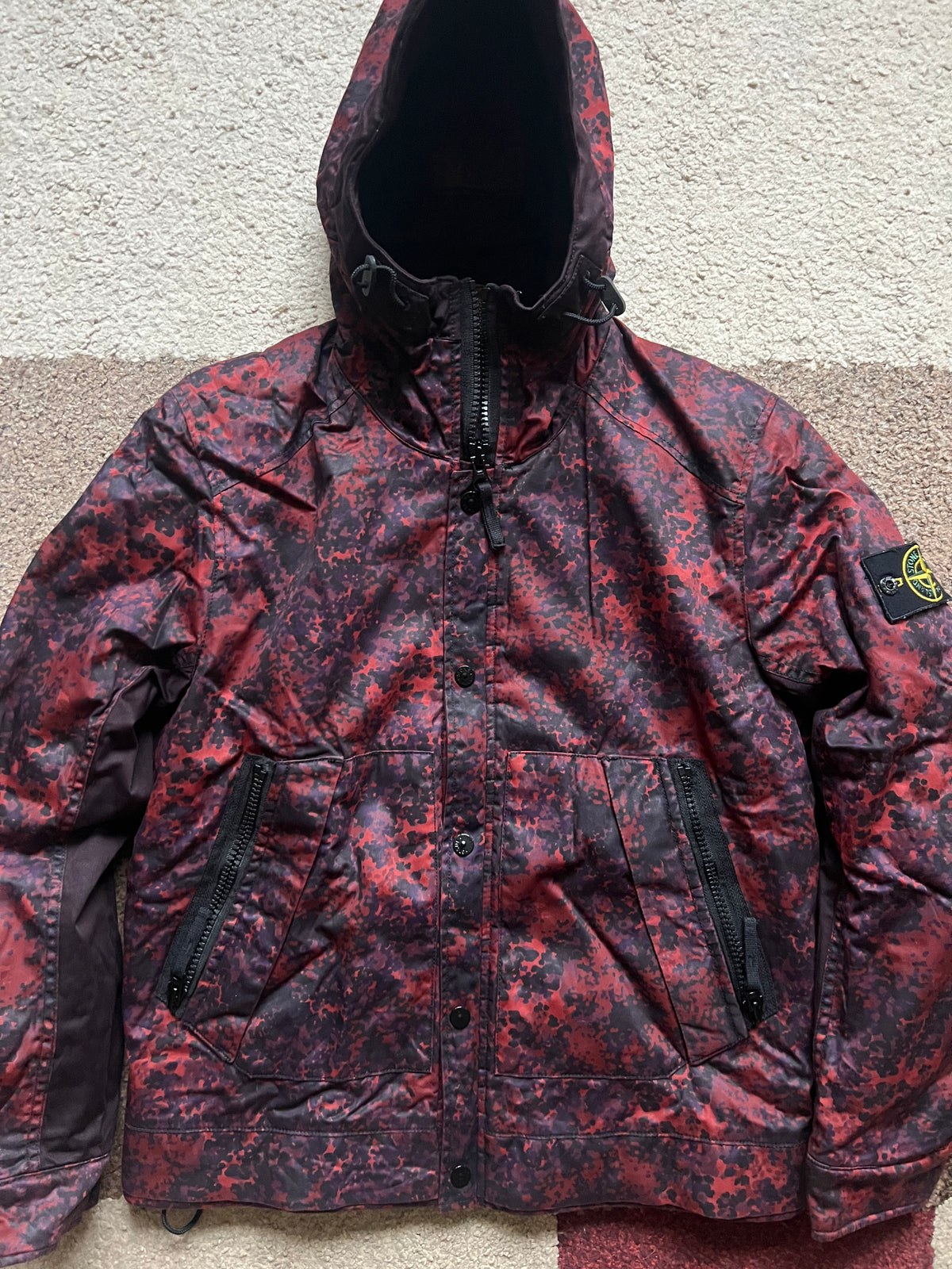 Stone Island "RASO GOMMATO CAMO" Jacket (M)