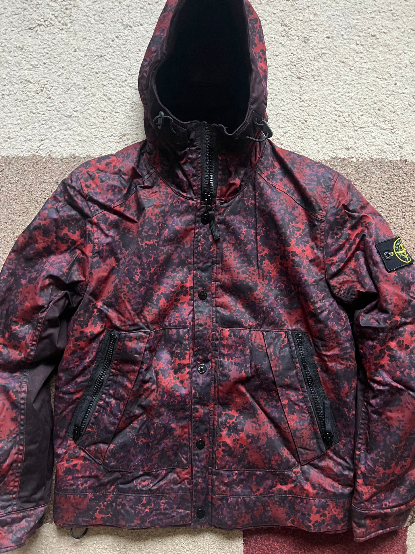 Stone Island "RASO GOMMATO CAMO" Jacket (M)