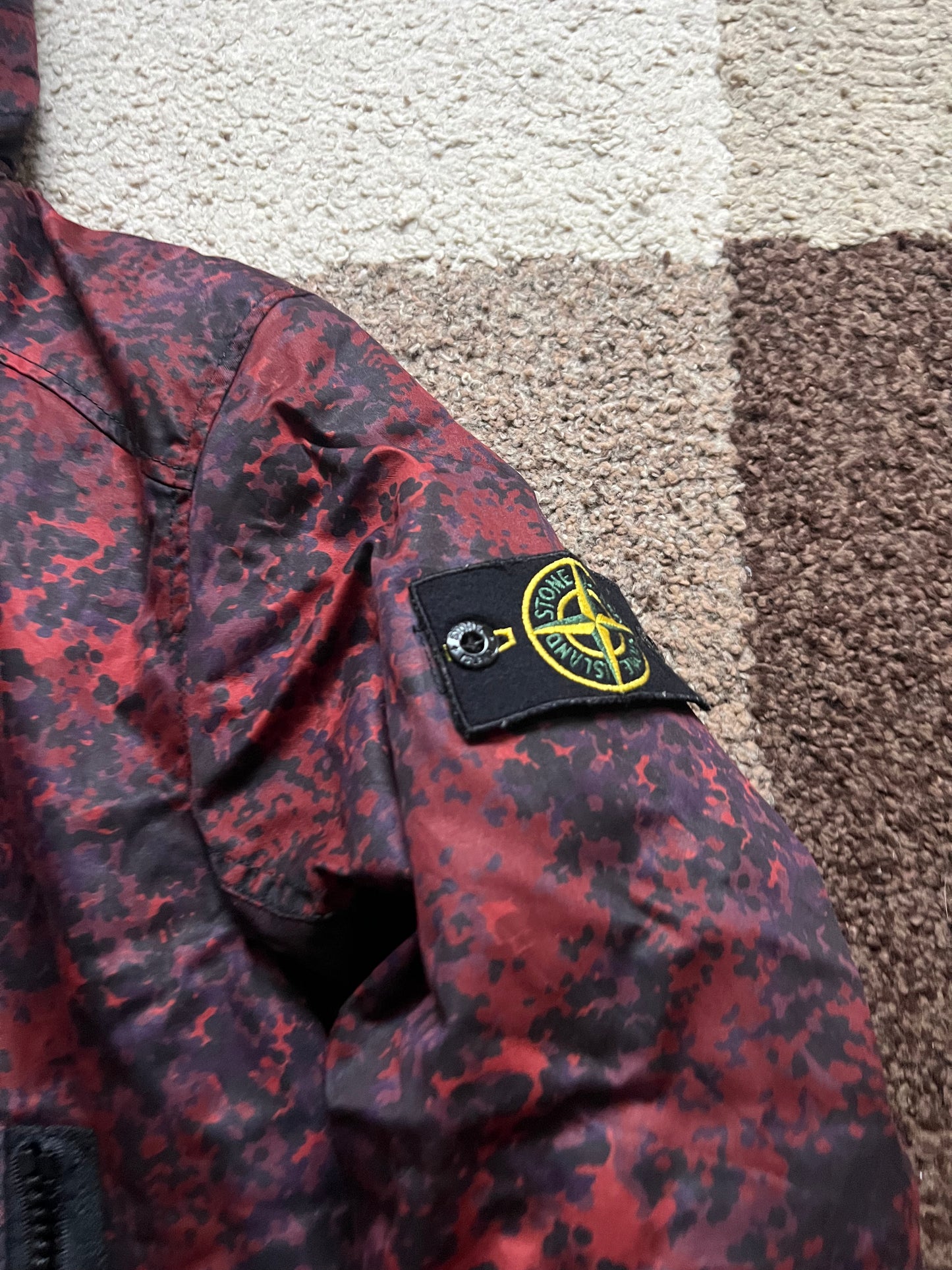 Stone Island "RASO GOMMATO CAMO" Jacket (M)