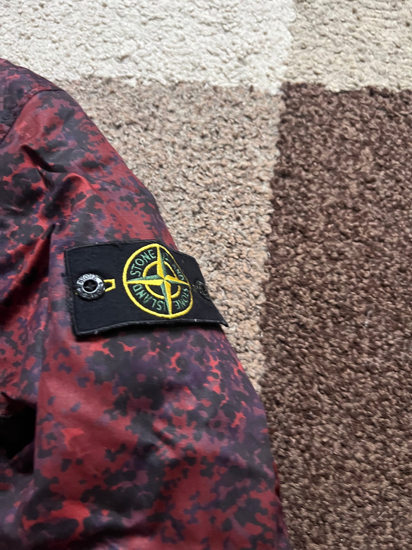 Stone Island "RASO GOMMATO CAMO" Jacket (M)