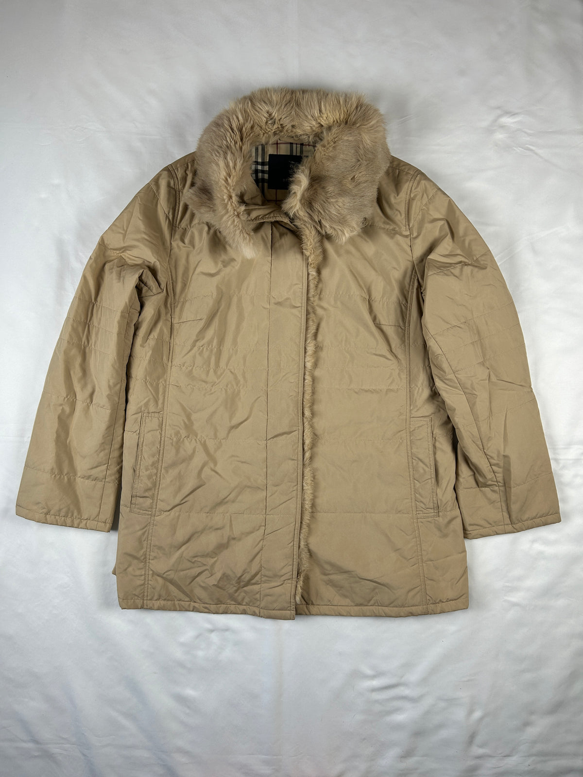 Burberry Fur Jacket (M)