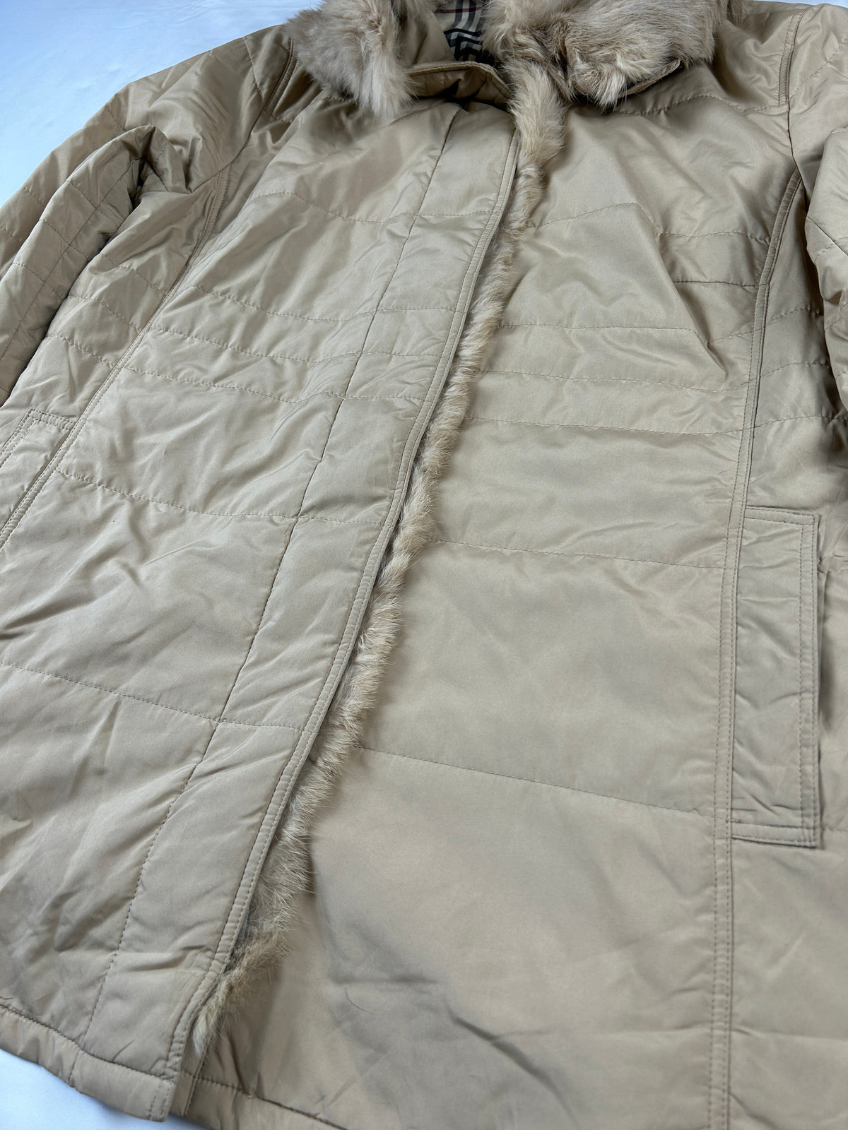 Burberry Fur Jacket (M)