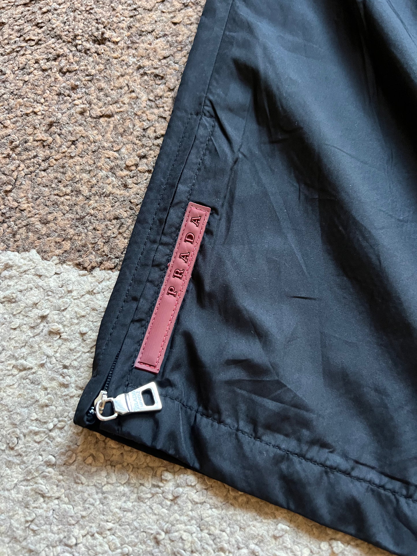 Prada Red Tape Nylon Pants (S)