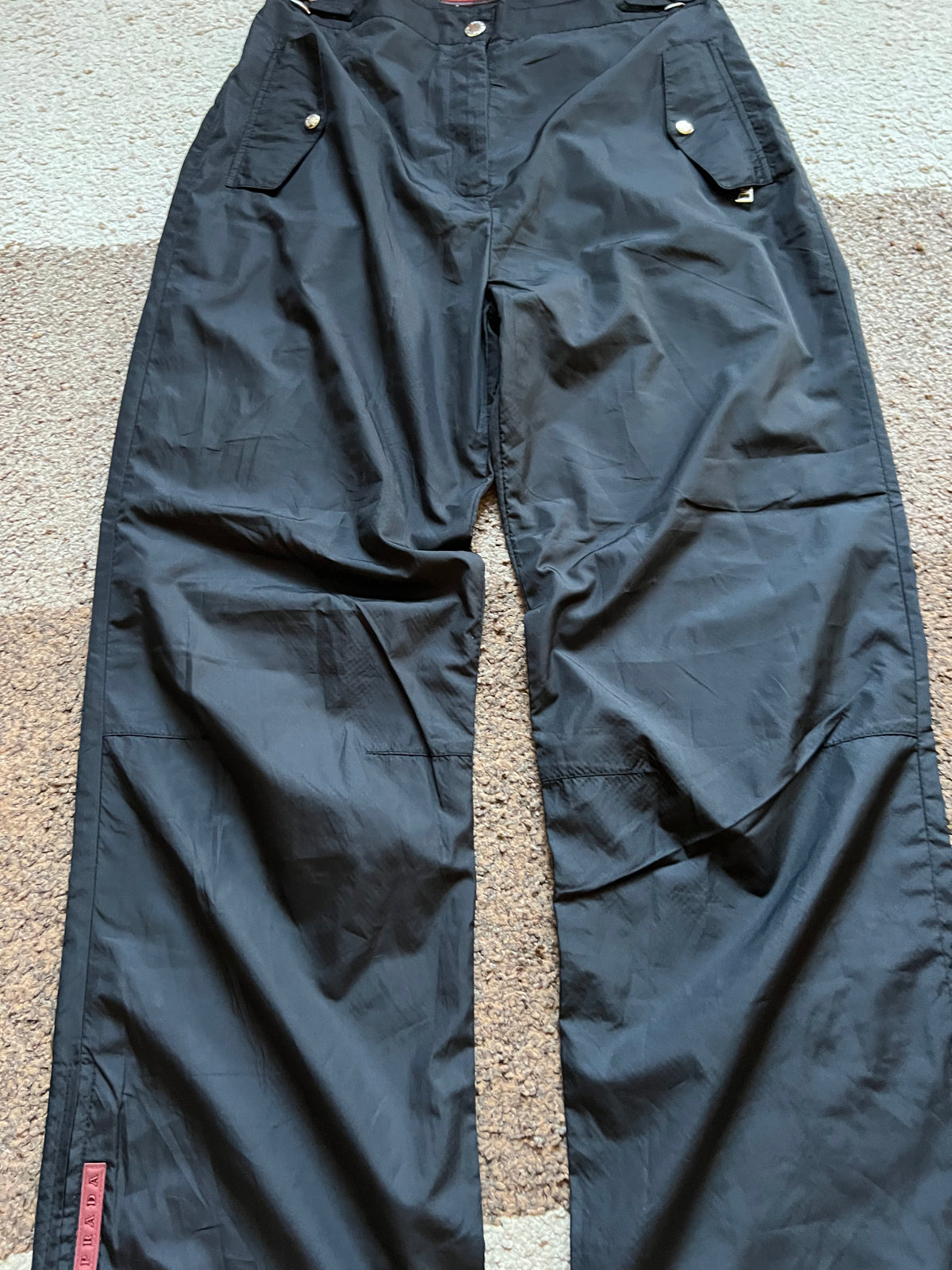 Prada Red Tape Nylon Pants (S)