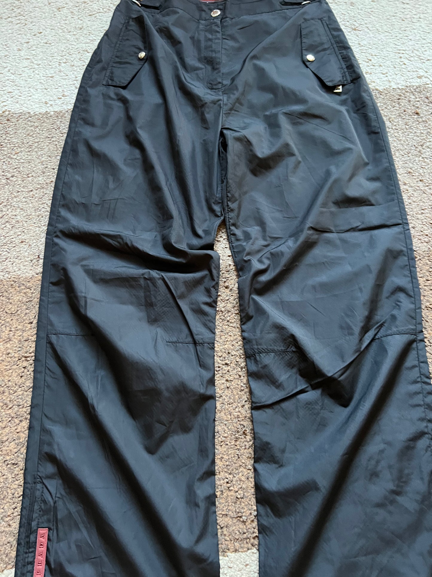Prada Red Tape Nylon Pants (S)