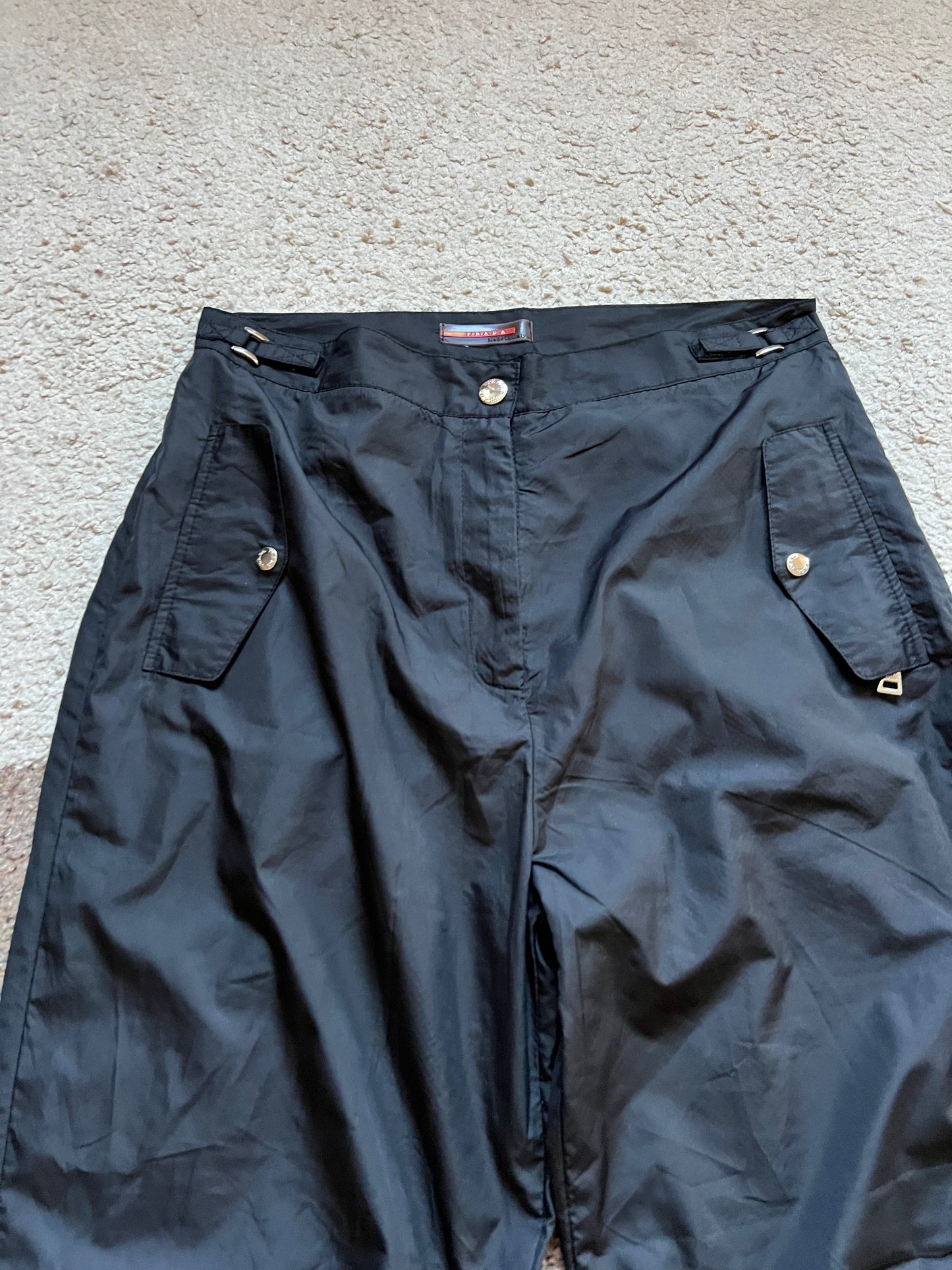 Prada Red Tape Nylon Pants (S)