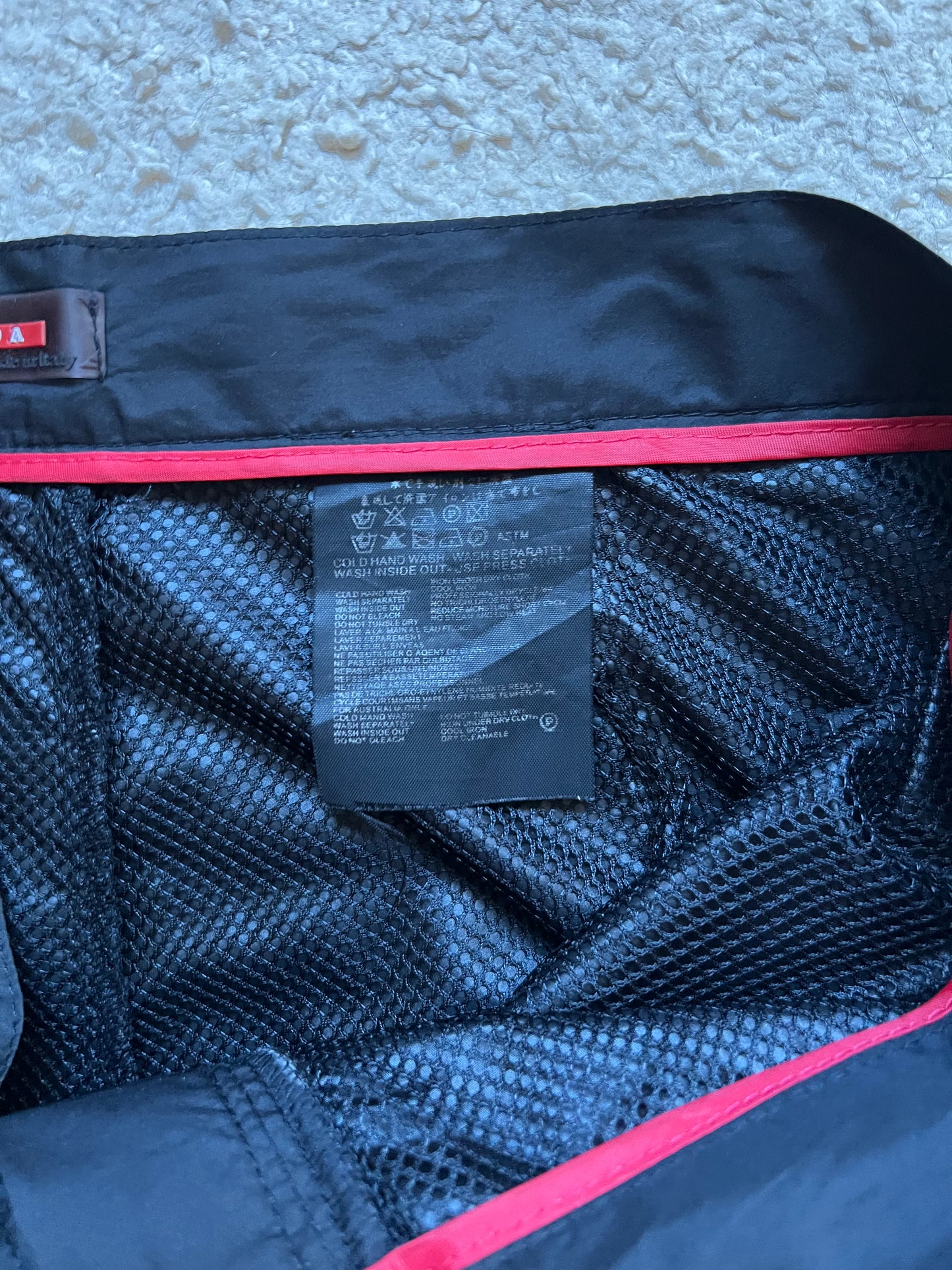 Prada Red Tape Nylon Pants (S)
