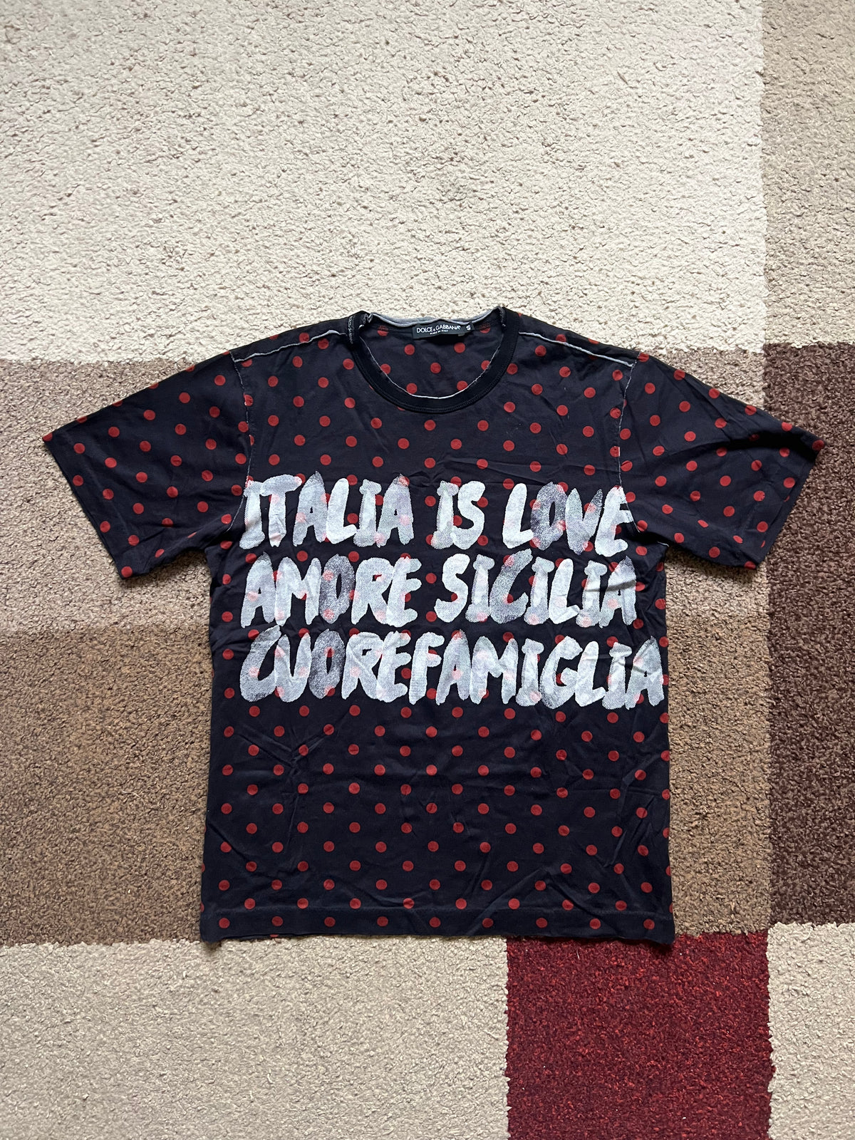 Dolce & Gabbana "ITALIA IS LOVE" T-Shirt (M)