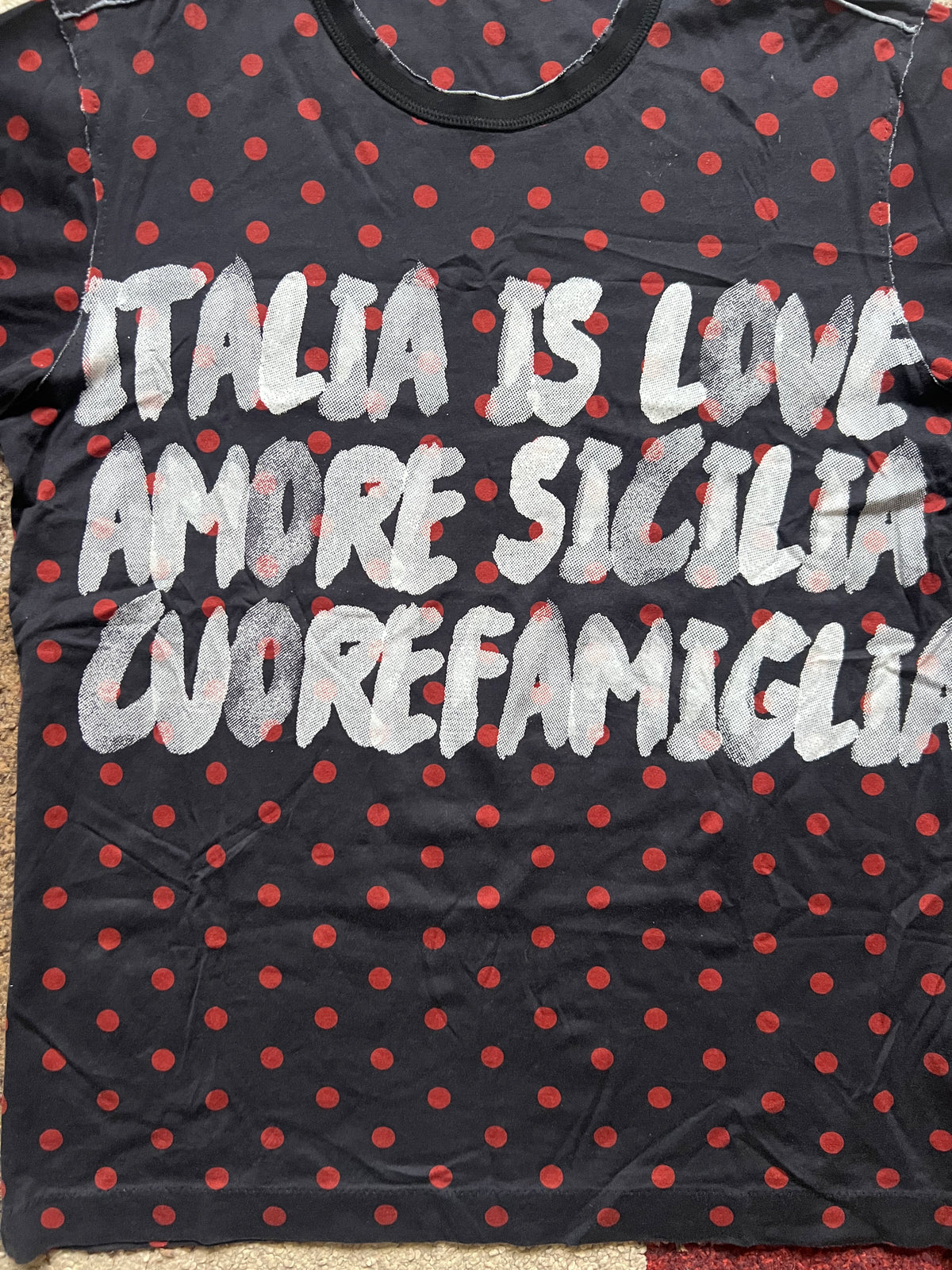 Dolce & Gabbana "ITALIA IS LOVE" T-Shirt (M)