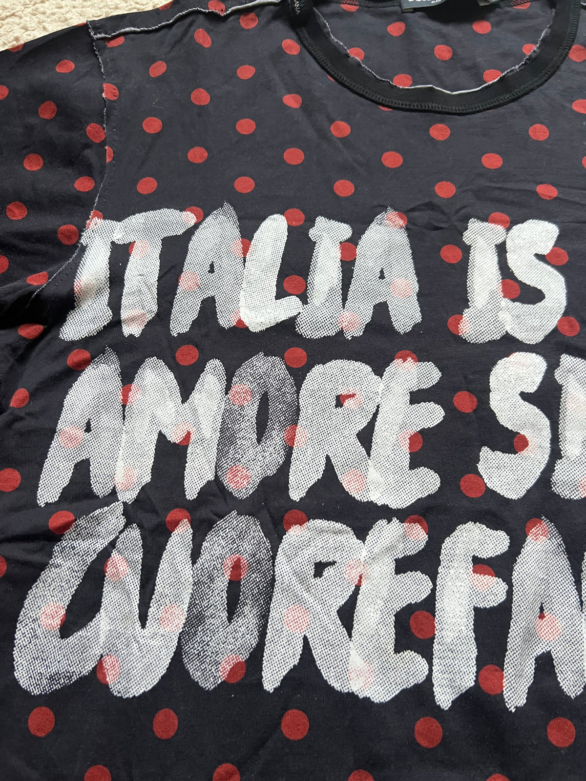 Dolce & Gabbana "ITALIA IS LOVE" T-Shirt (M)