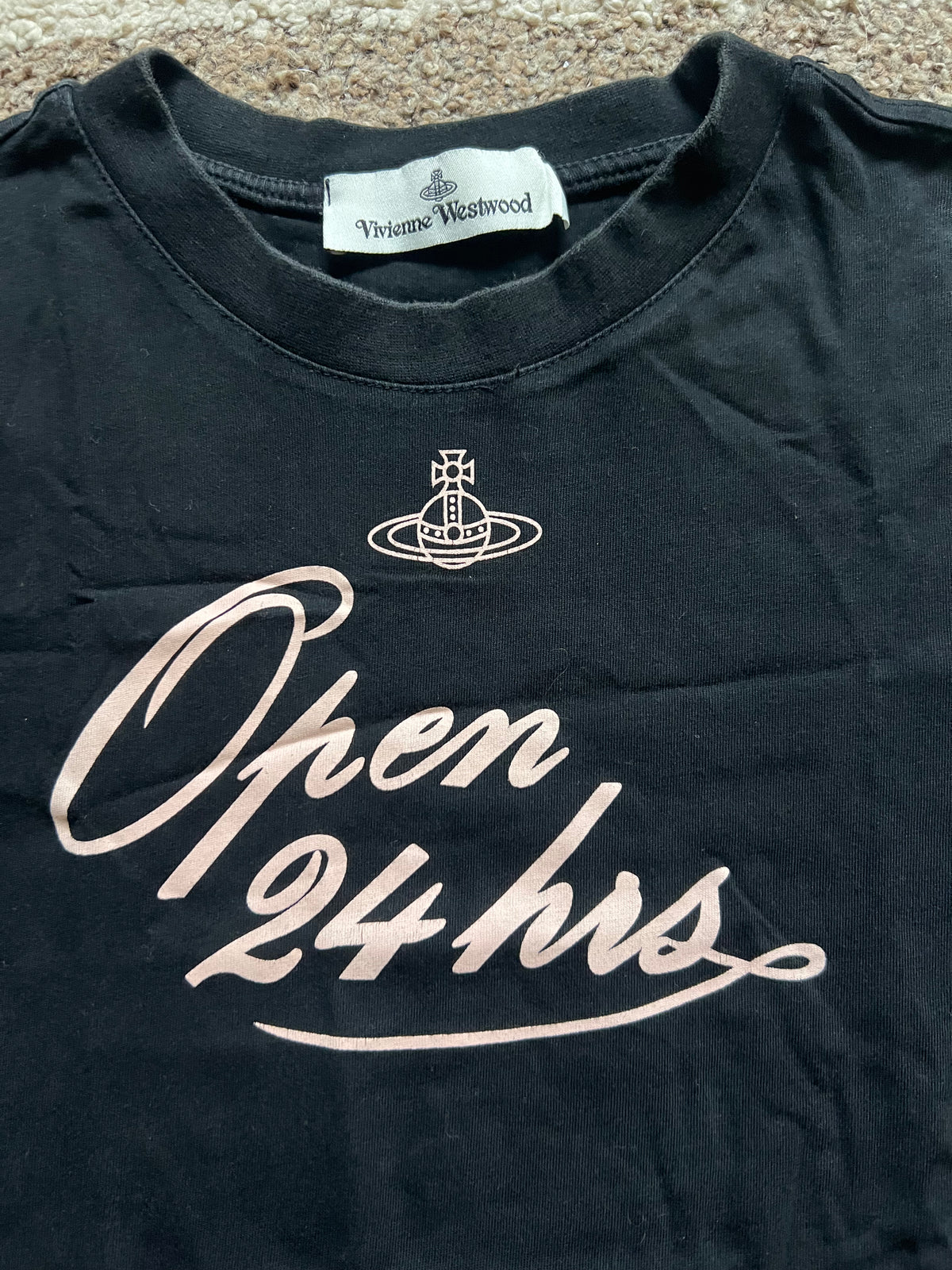 Vivienne Westwood "OPEN 24 HRS" T-Shirt (M)