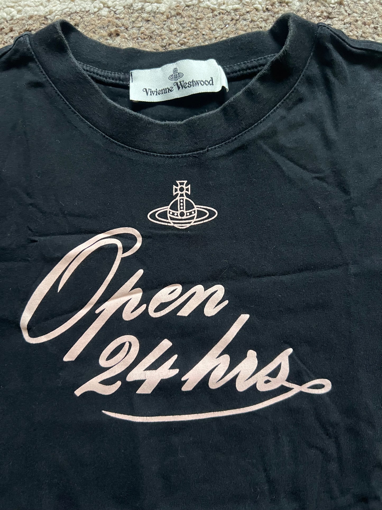 Vivienne Westwood "OPEN 24 HRS" T-Shirt (M)