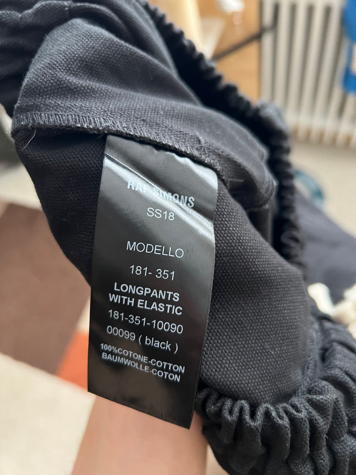 Raf Simons SS18 Modello Longpants (S)