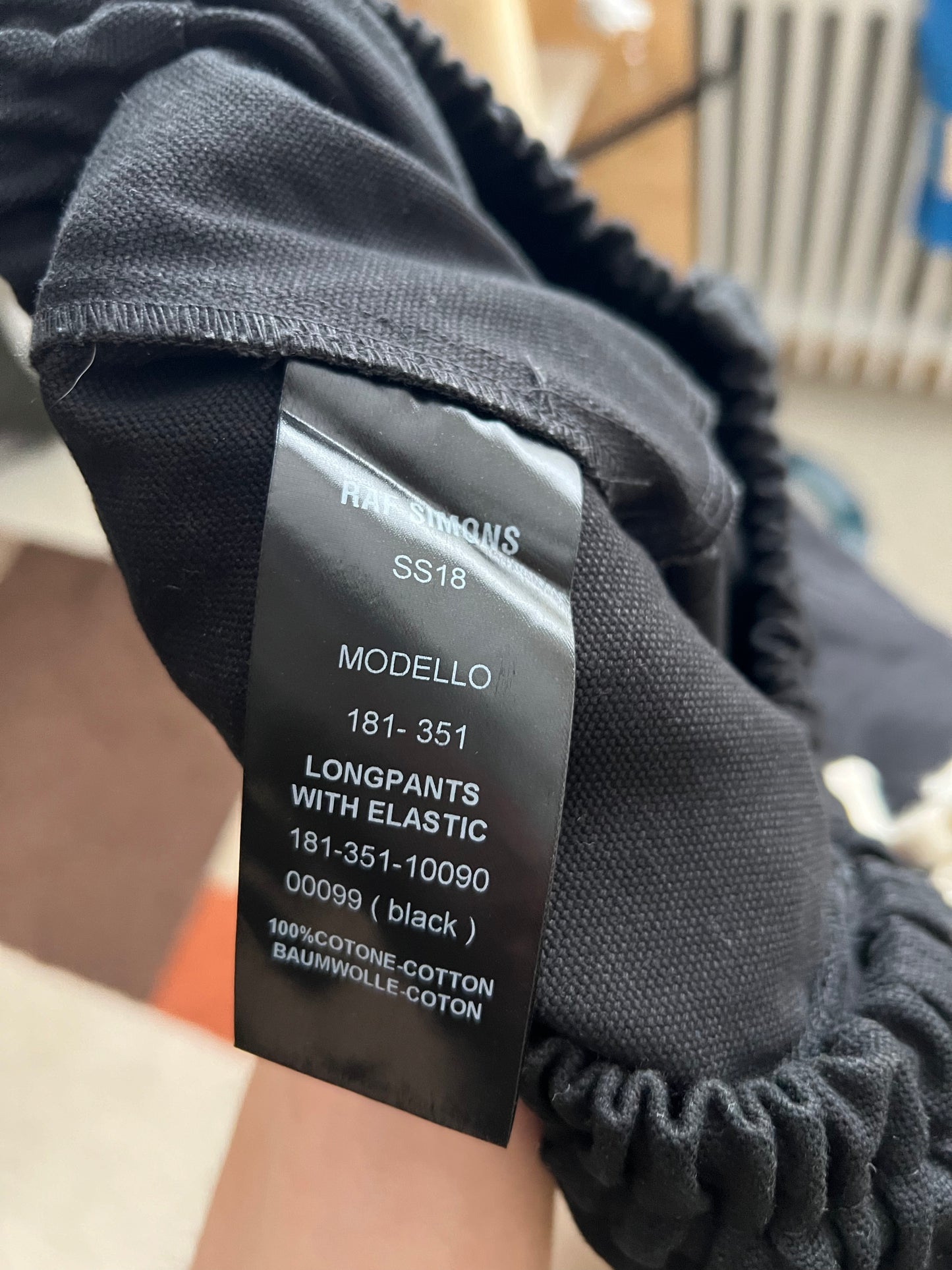 Raf Simons SS18 Modello Longpants (S)