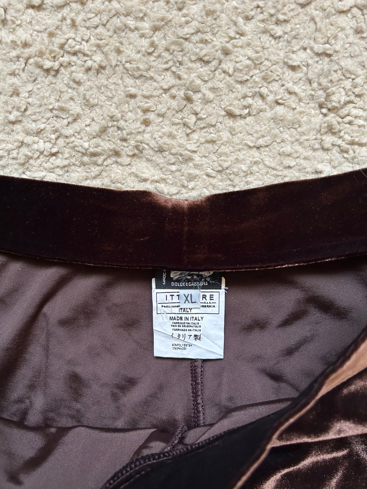 Dolce & Gabbana Velour Pants (XL)