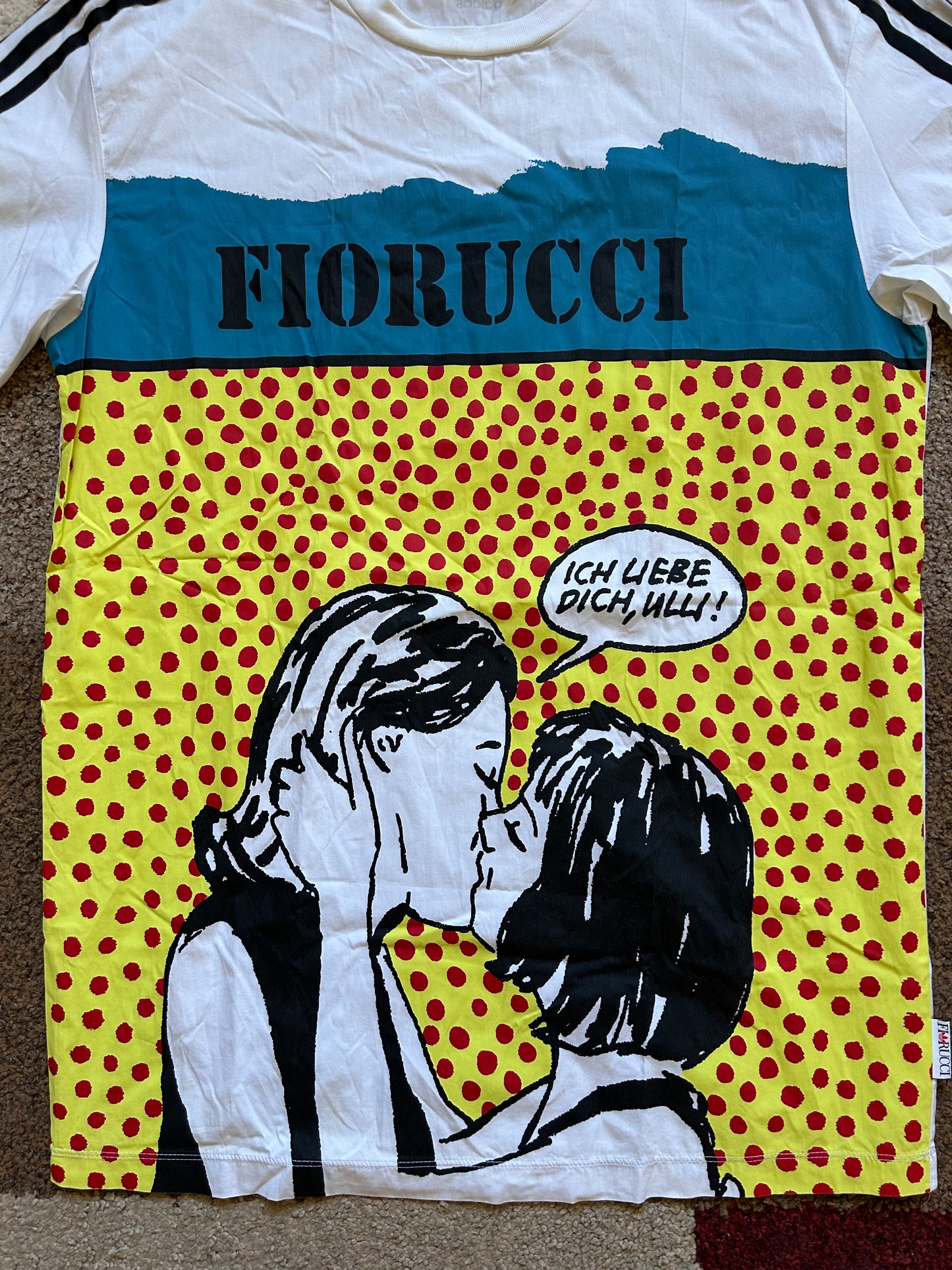 Adidas Fiorucci "ICH LIEBE DICH,ULLI!" T-Shirt (L)