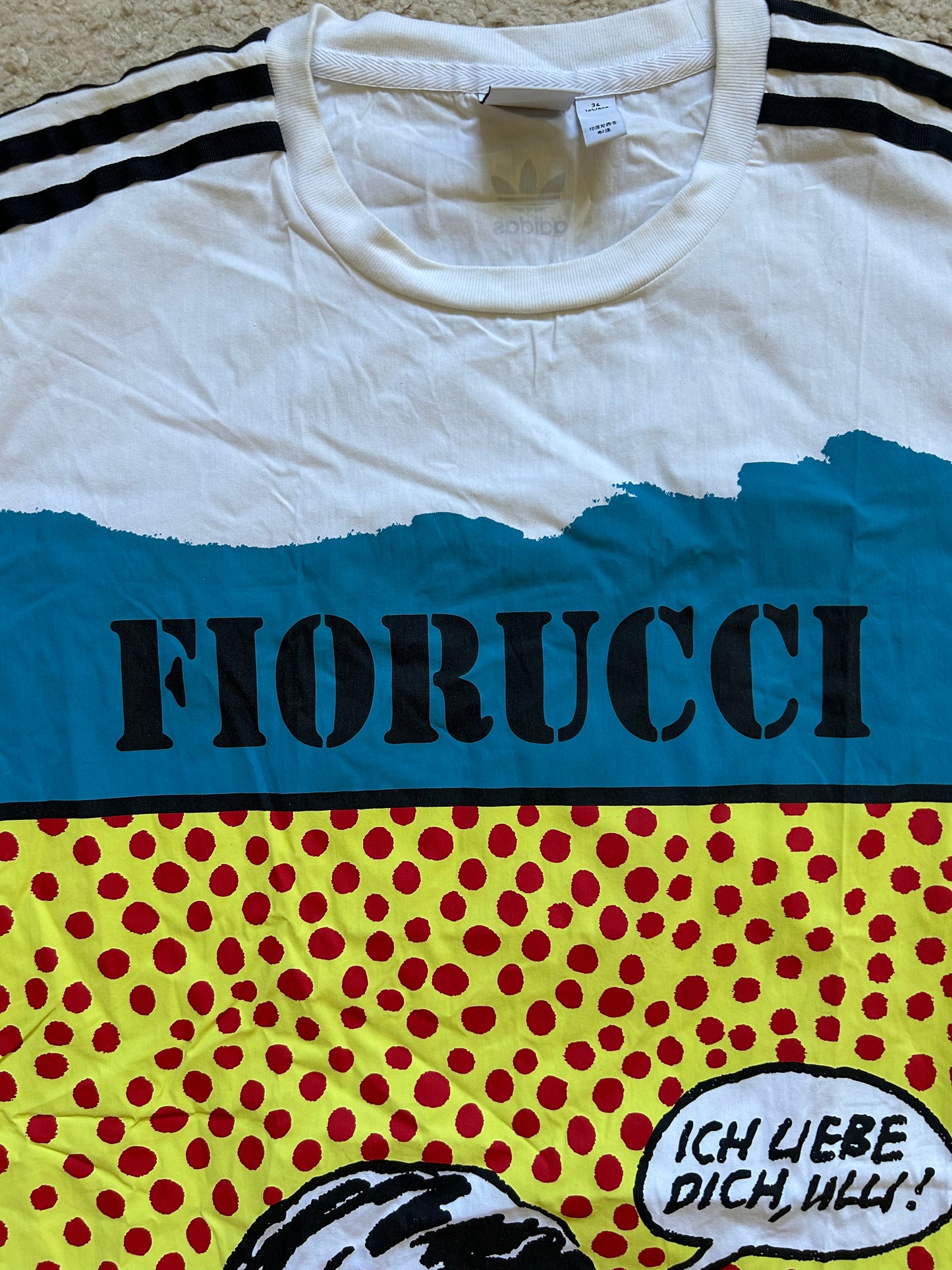 Adidas Fiorucci "ICH LIEBE DICH,ULLI!" T-Shirt (L)