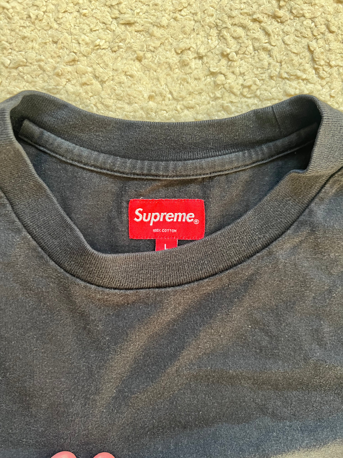 Supreme all black T-Shirt (L)