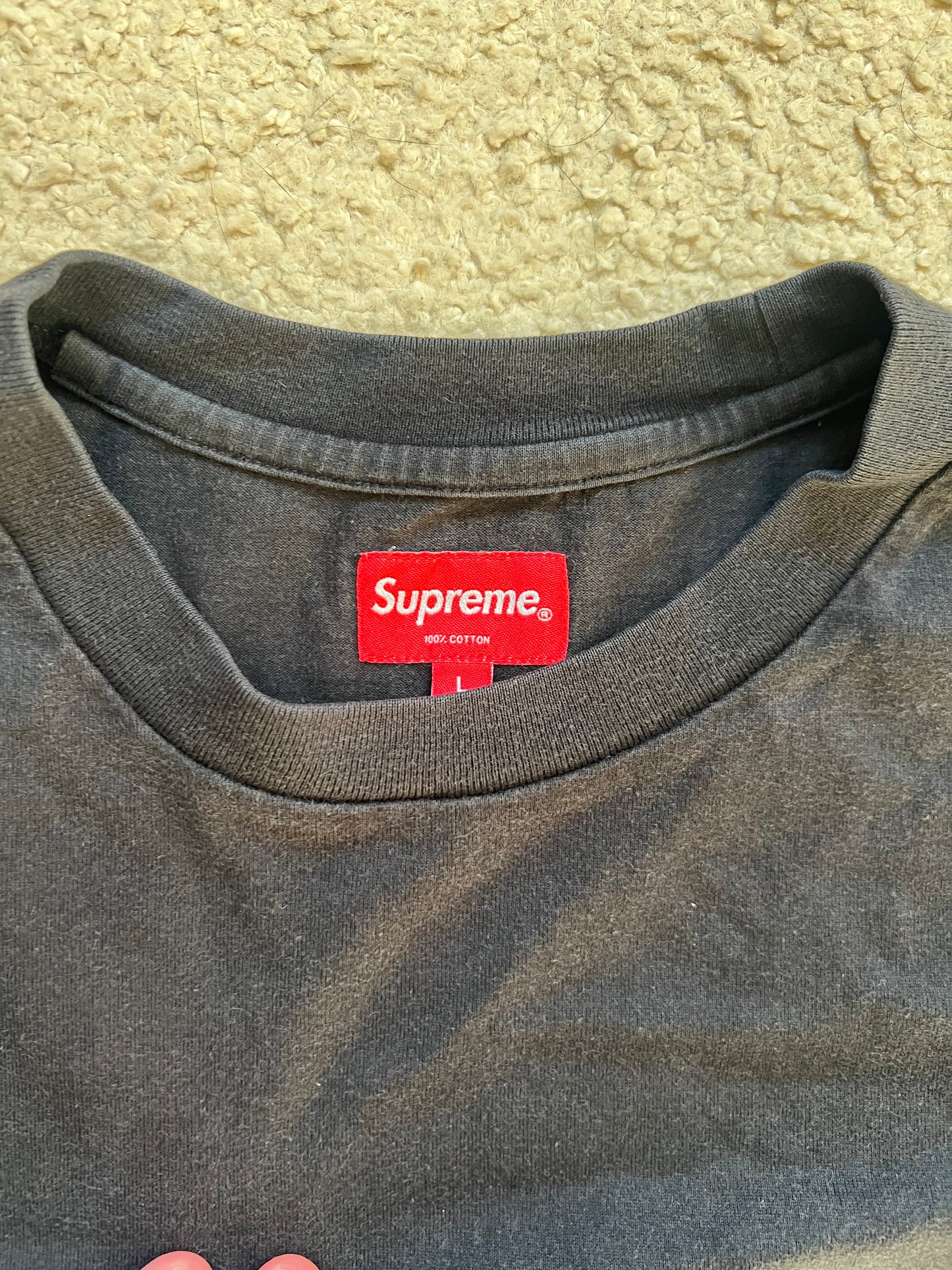 Supreme all black T-Shirt (L)