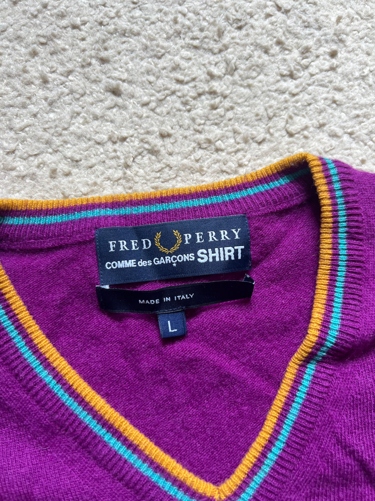 Comme Des Garcons x Fred Perry Knit Sweater (L)