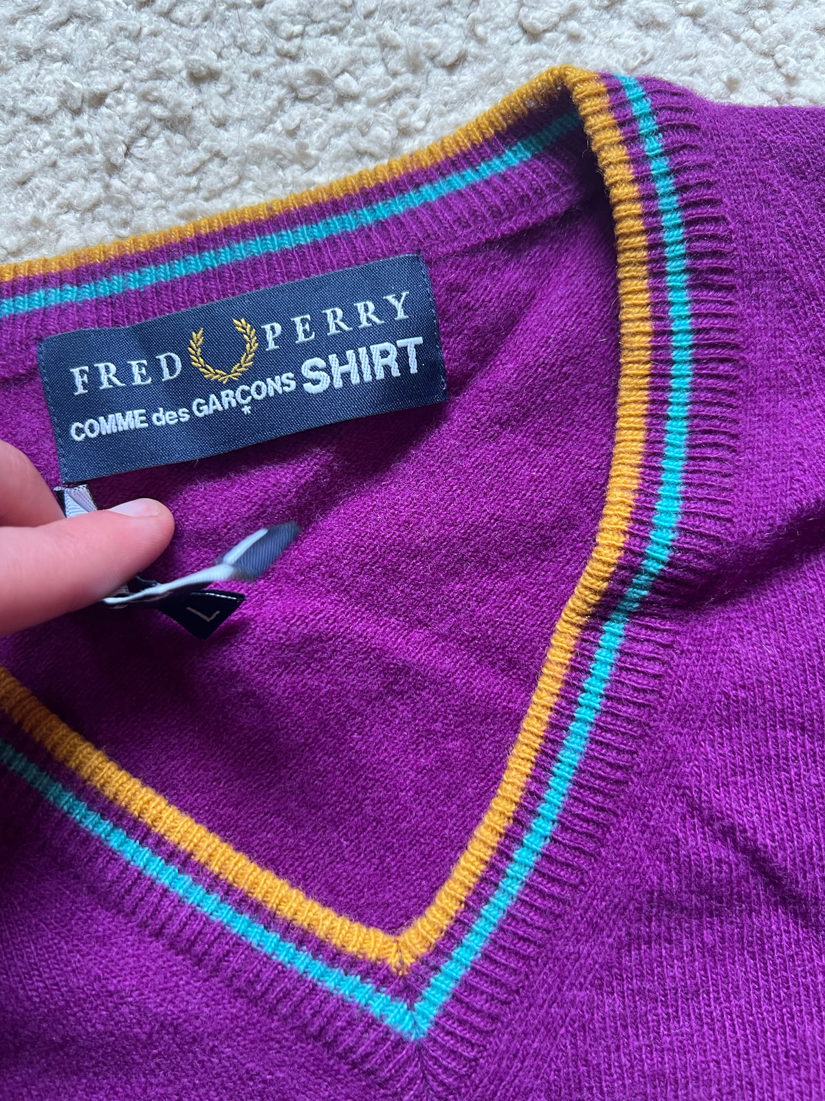 Comme Des Garcons x Fred Perry Knit Sweater (L)