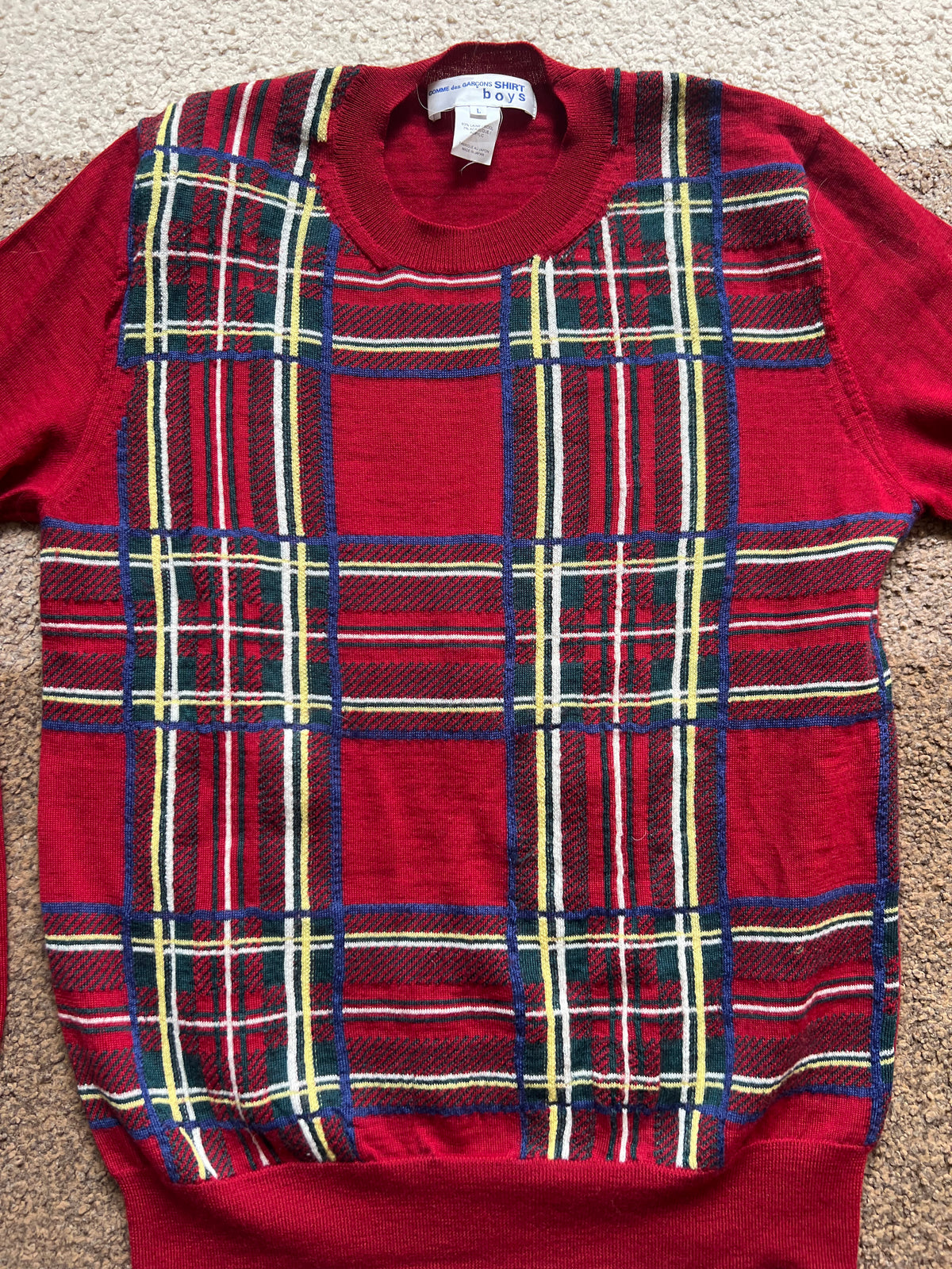 Comme Des Garcons Boys Knit Sweater (L)